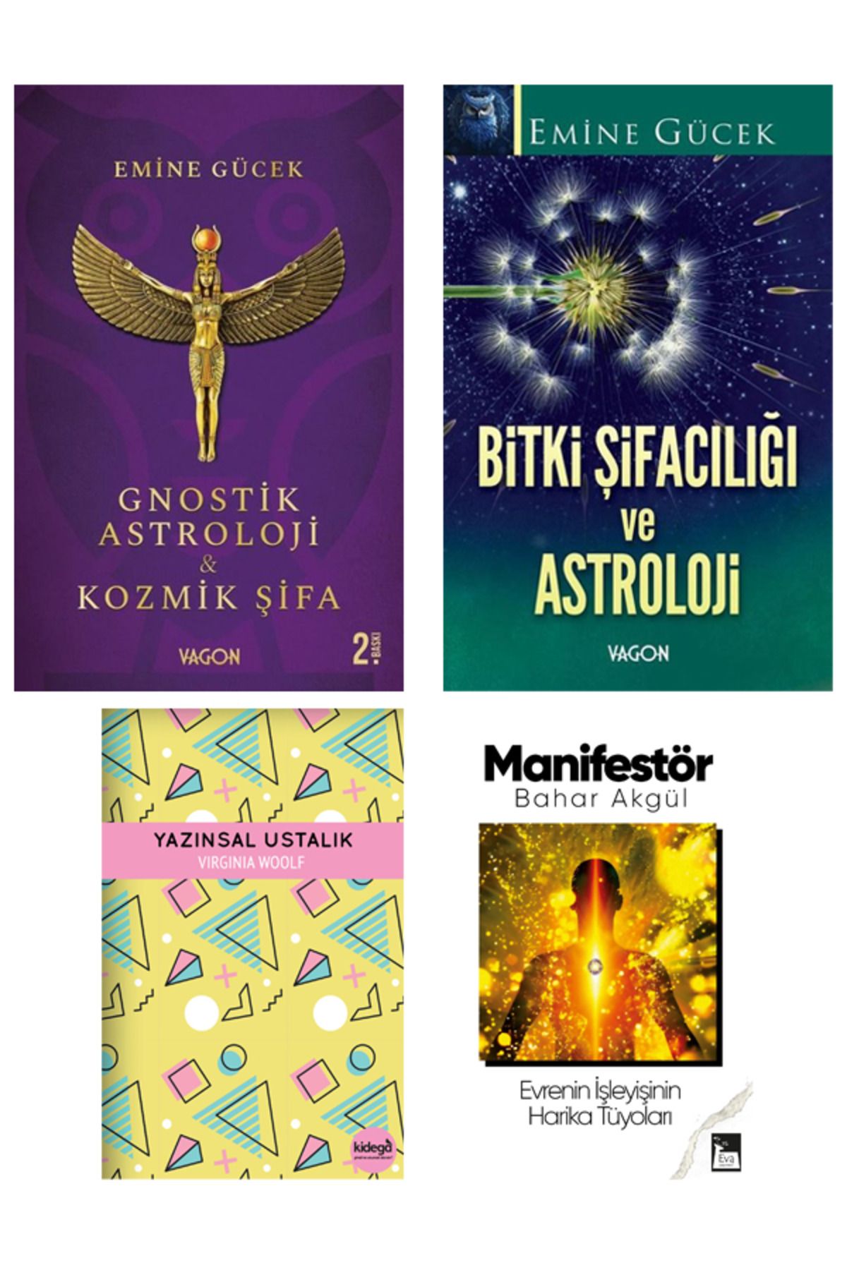 Vagon Kitap Gnostik Astroloji - Bitki Şifacılığı (Manifestör + Yazınsal Ustalık Hediye ) ( 4 Kitap Takım )