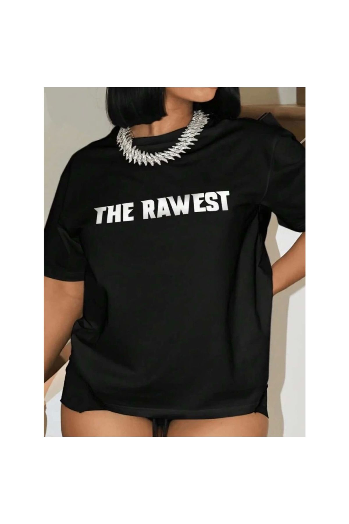 Narnuga Baskılı Oversize Tshirt