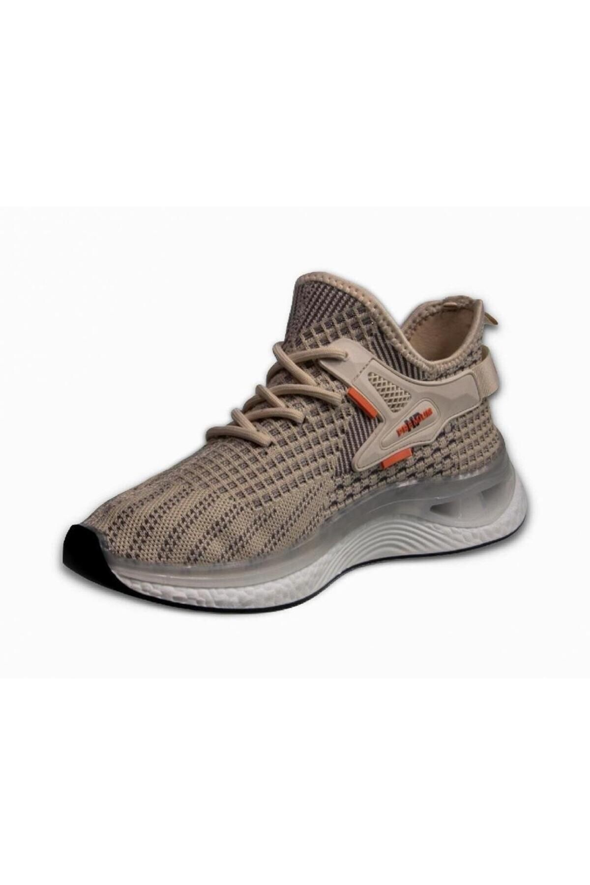 Comfort Taban Rahat Kalıp Erkek Sneaker Spor Ayakkabı bej