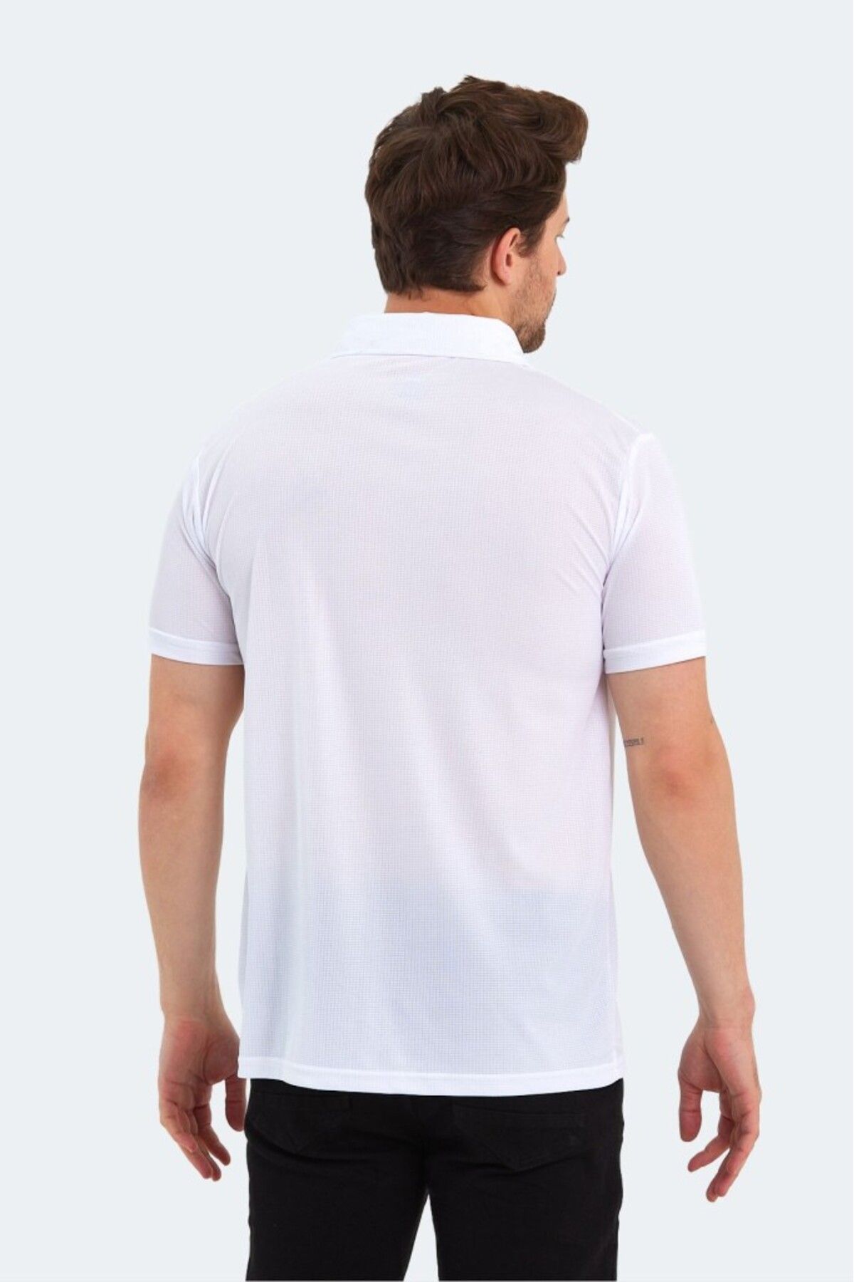تی شرت یقه پولو سفید مردانه 000 اورجینال Slazenger