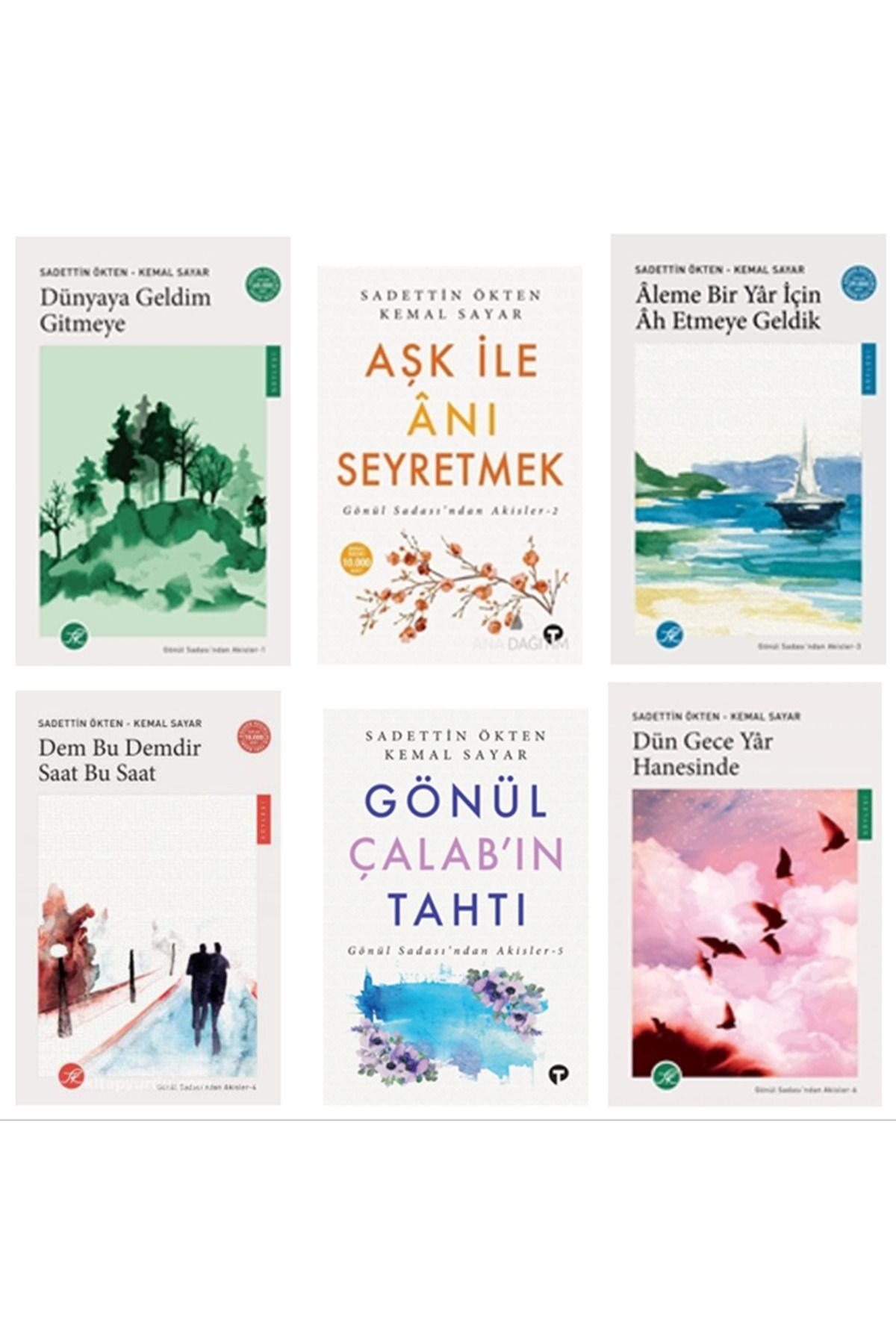 Turkuvaz Kitap Gönül Sada'sından Akisler 6 Kitap Set -KEMAL SAYAR - SADETTİN ÖKTEN