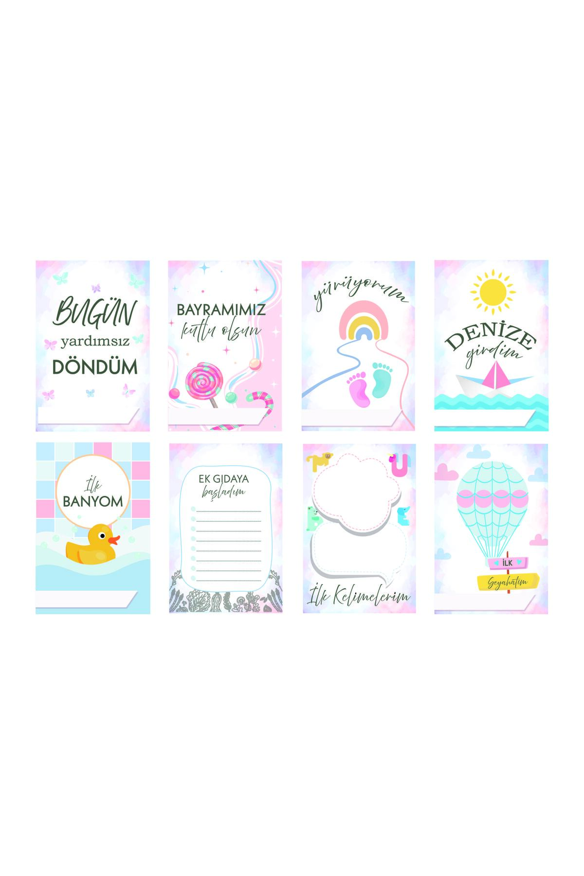 Mifold Mine Memory Bebek - Hamile Fotoğraf Anı Hatıra Kartı Seti 40 Adet - Hediyelik (PEMBE - MAVİ) fotoğrafı 7 (önizleme)