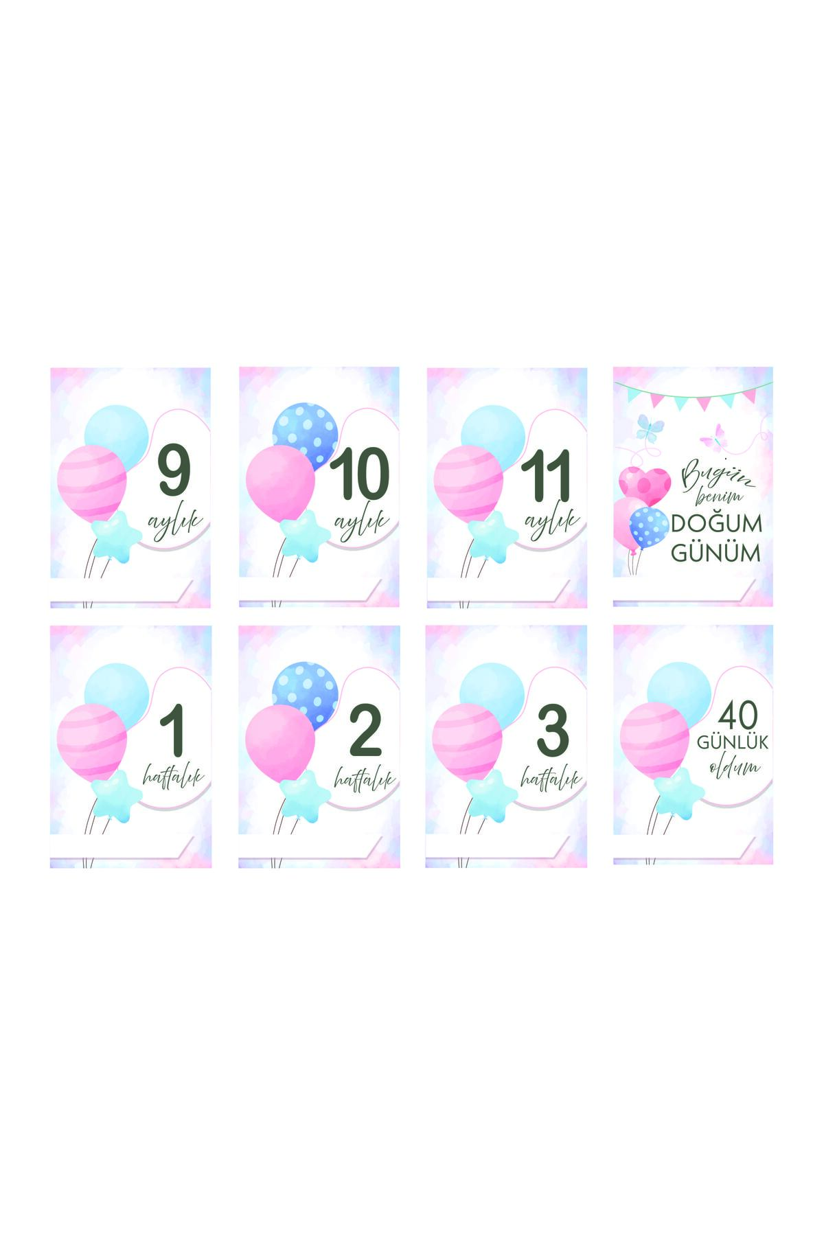 Mifold Mine Memory Bebek - Hamile Fotoğraf Anı Hatıra Kartı Seti 40 Adet - Hediyelik (PEMBE - MAVİ) fotoğrafı 5 (önizleme)