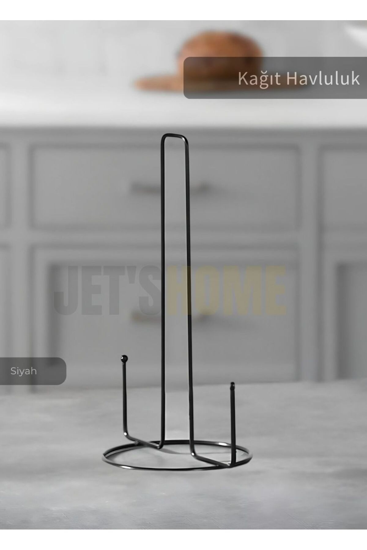 Jet's Home Suport Pentru Prosoape De Hârtie Suport Pentru Șervețele Din Oțel Suport Pentru Prosoape De Baie Organizator Negru - Mărime unică