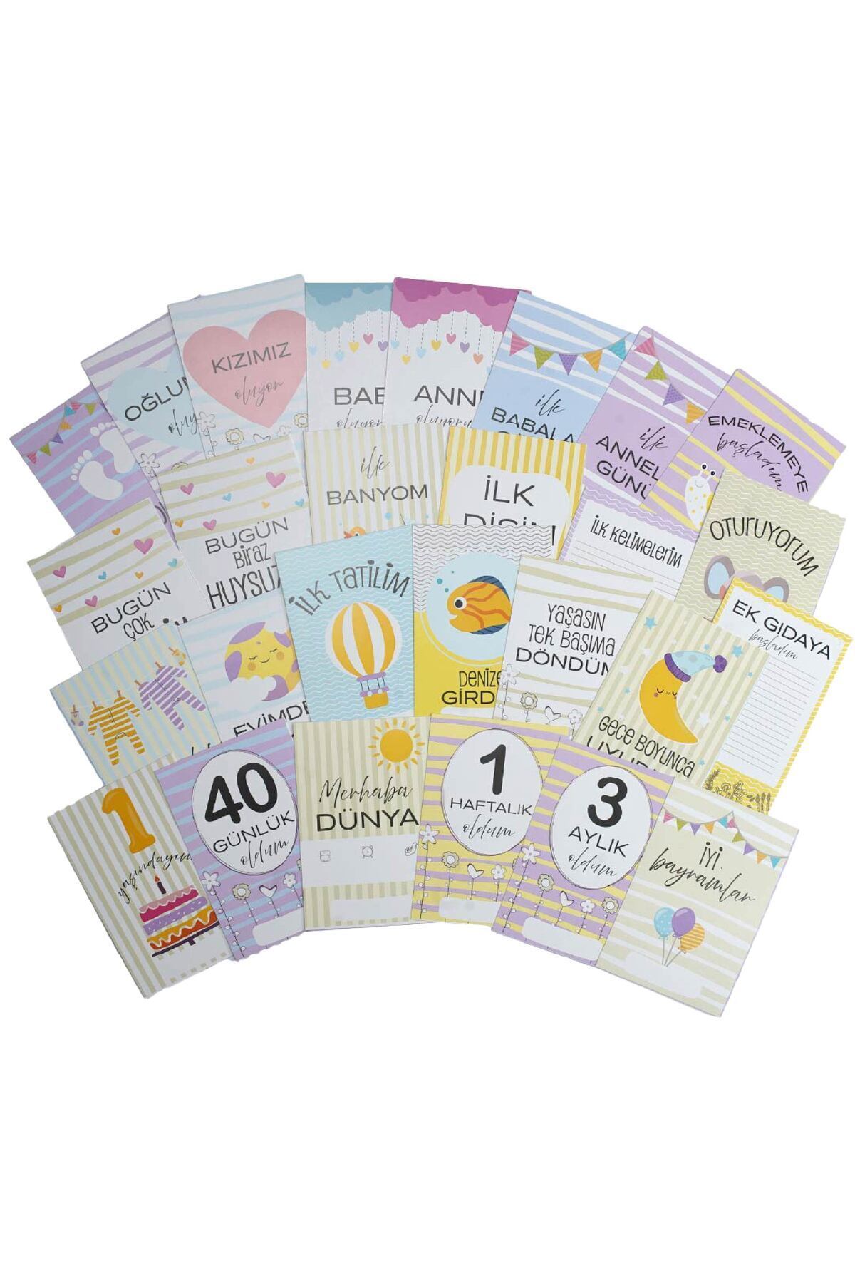 Mifold Mine Memory Bebek - Hamile Fotoğraf Anı Hatıra Kartı Seti 40 Adet - Hediyelik (ÇİÇEKLER) fotoğrafı 2 (önizleme)