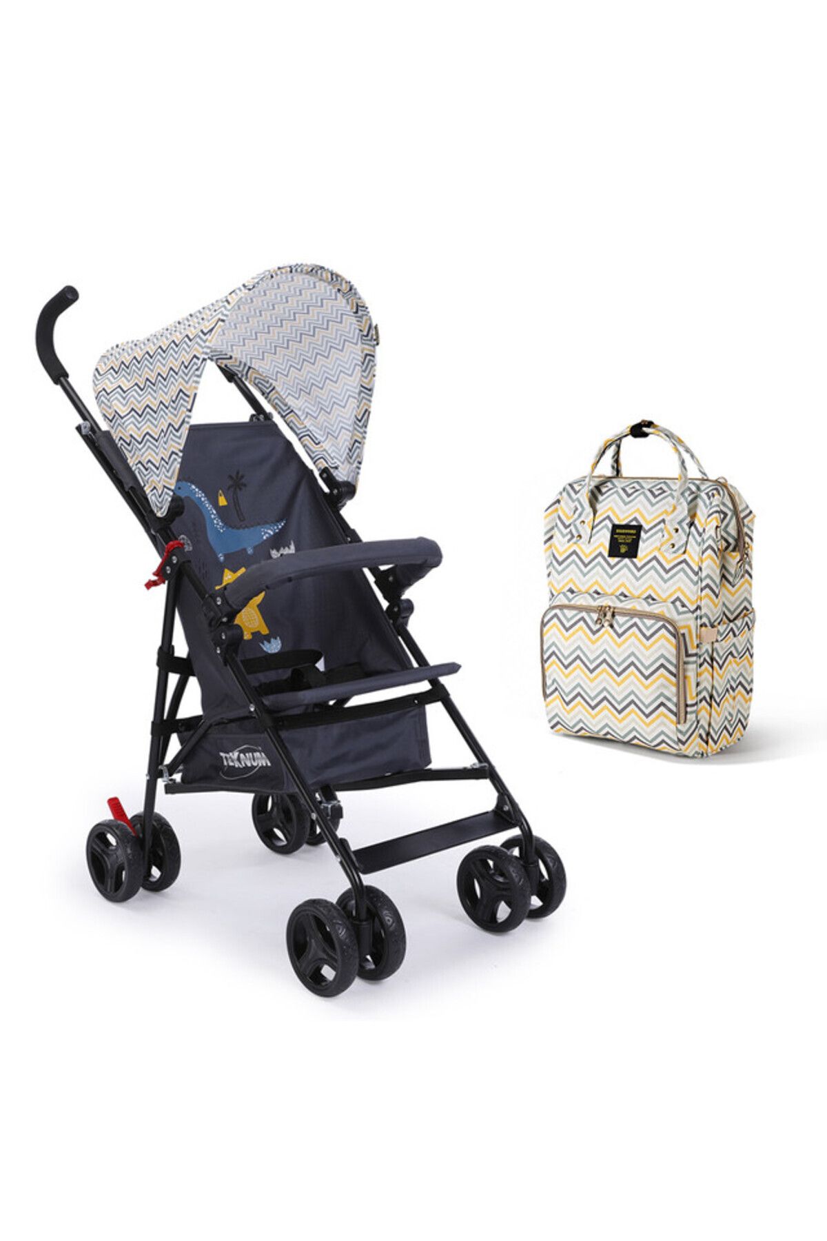 TEKNUM-Teknum-Stroller & Diaper Bag-Yellow wave 1
