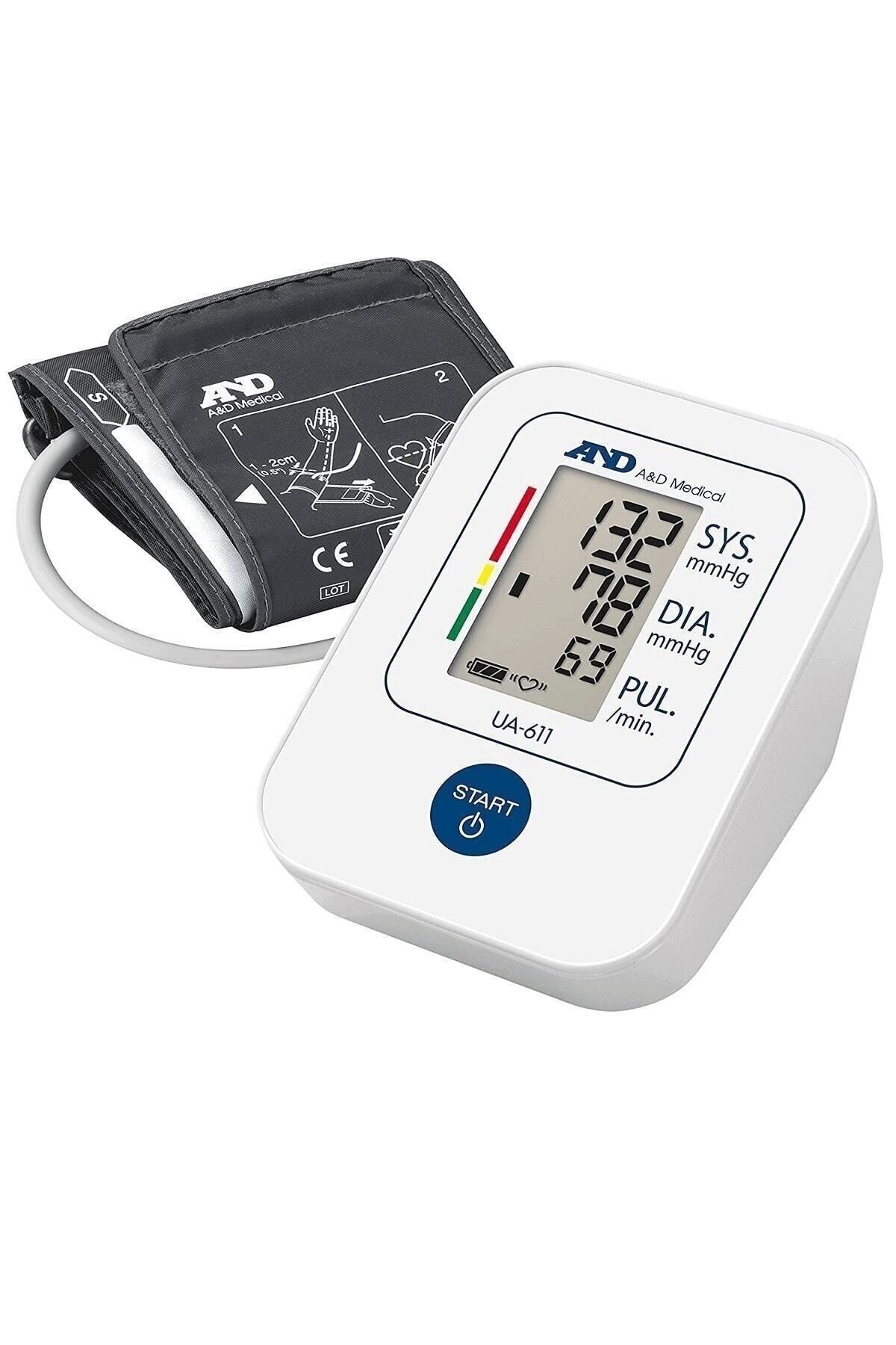 AND-Ua-611 Digital Upper Arm Blood Pressure Monitor, White - Ua611 2