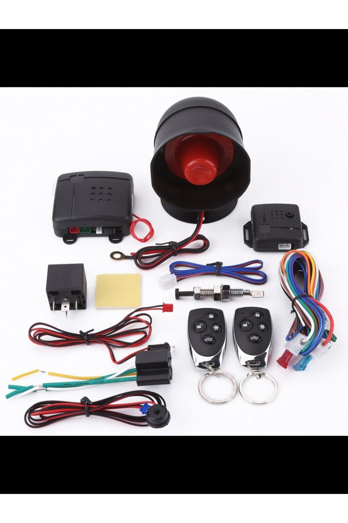 Choice-Car Alarm Remote Universal Car Alarm Security  System Keyless Entry with 2 Remote Controls Siren ... 8
