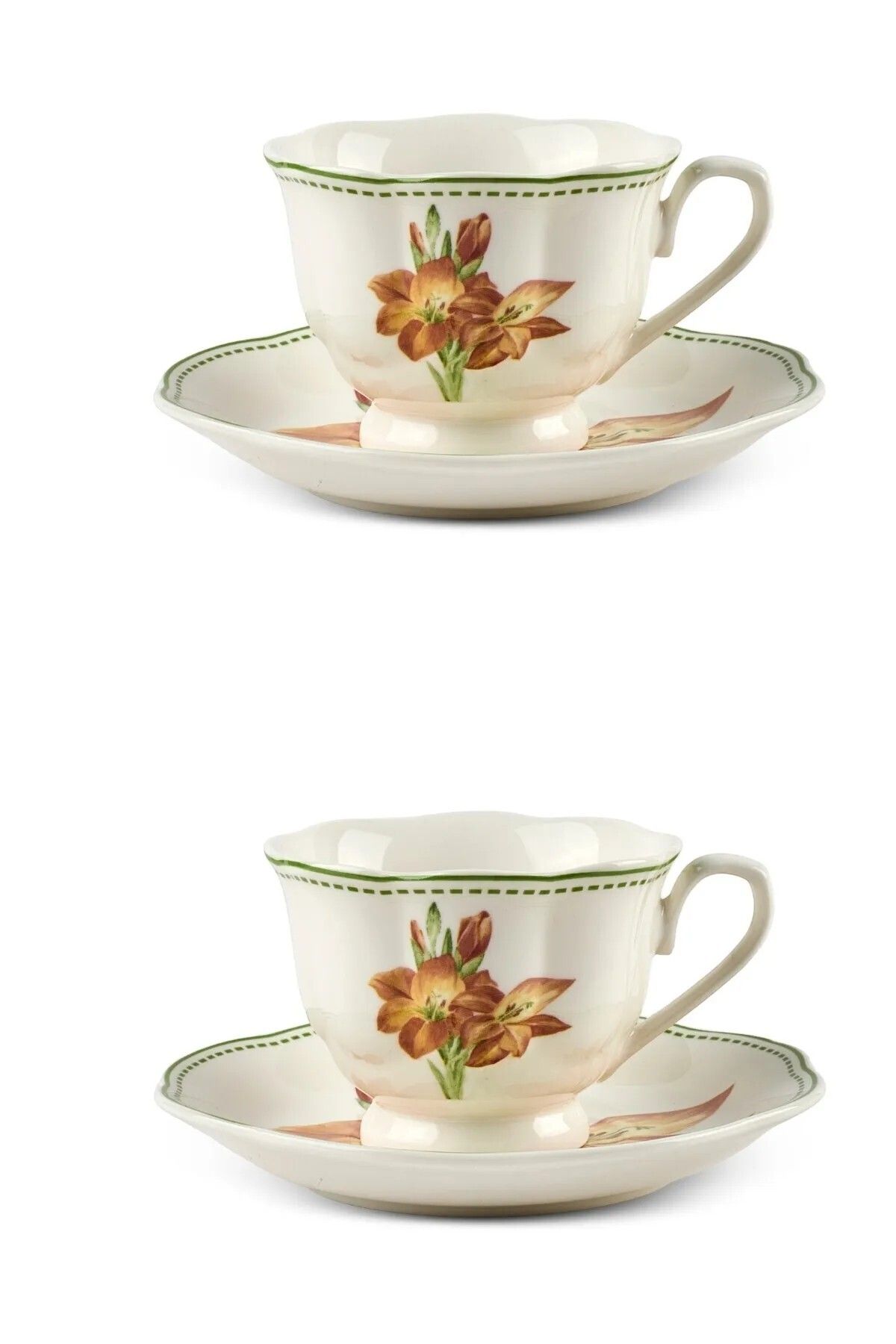 Evsun Home Collection-4 Piece Porcelain Coffee Set for 2 People 3