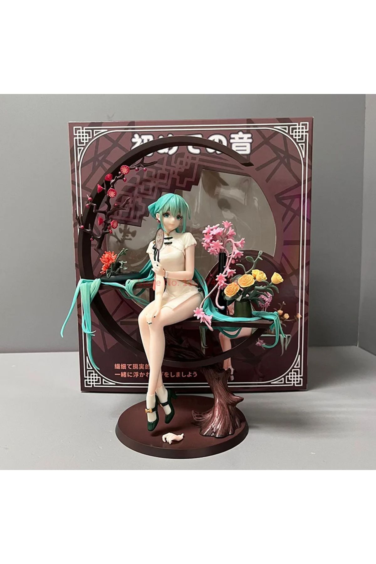 Choice-with box WHITE Hot Sale 25cm HATSUNE MIKU Anime Figure Cheongsam Miku Ancient Customs Statue Pvc Fig 1