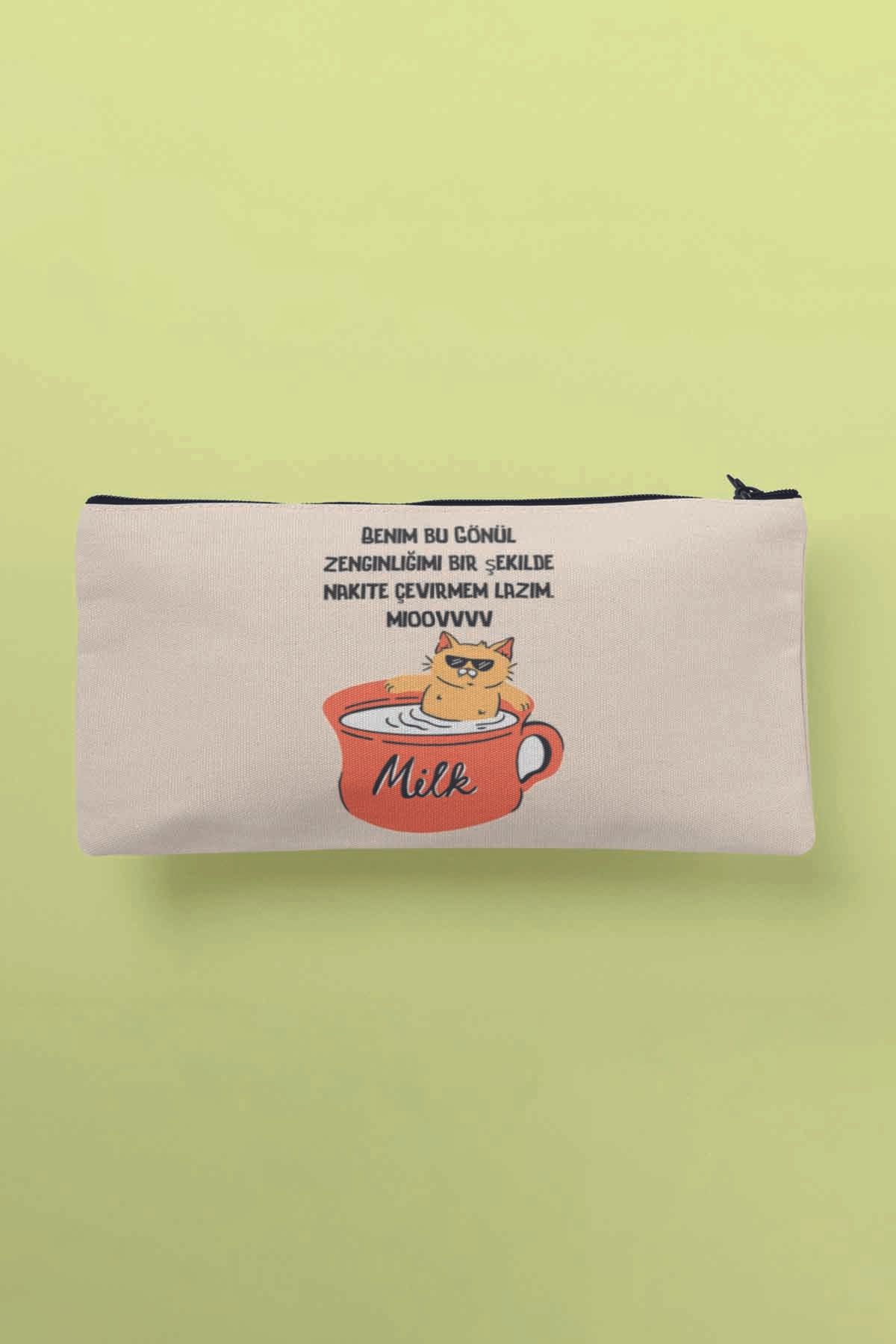 qoeuyl boutique Am Nevoie Să-mi Transform Bogăția Inimii În Numerar Geantă De Machiaj Din Pânză Imprimată Portofel Pentru Stilouri - One Size