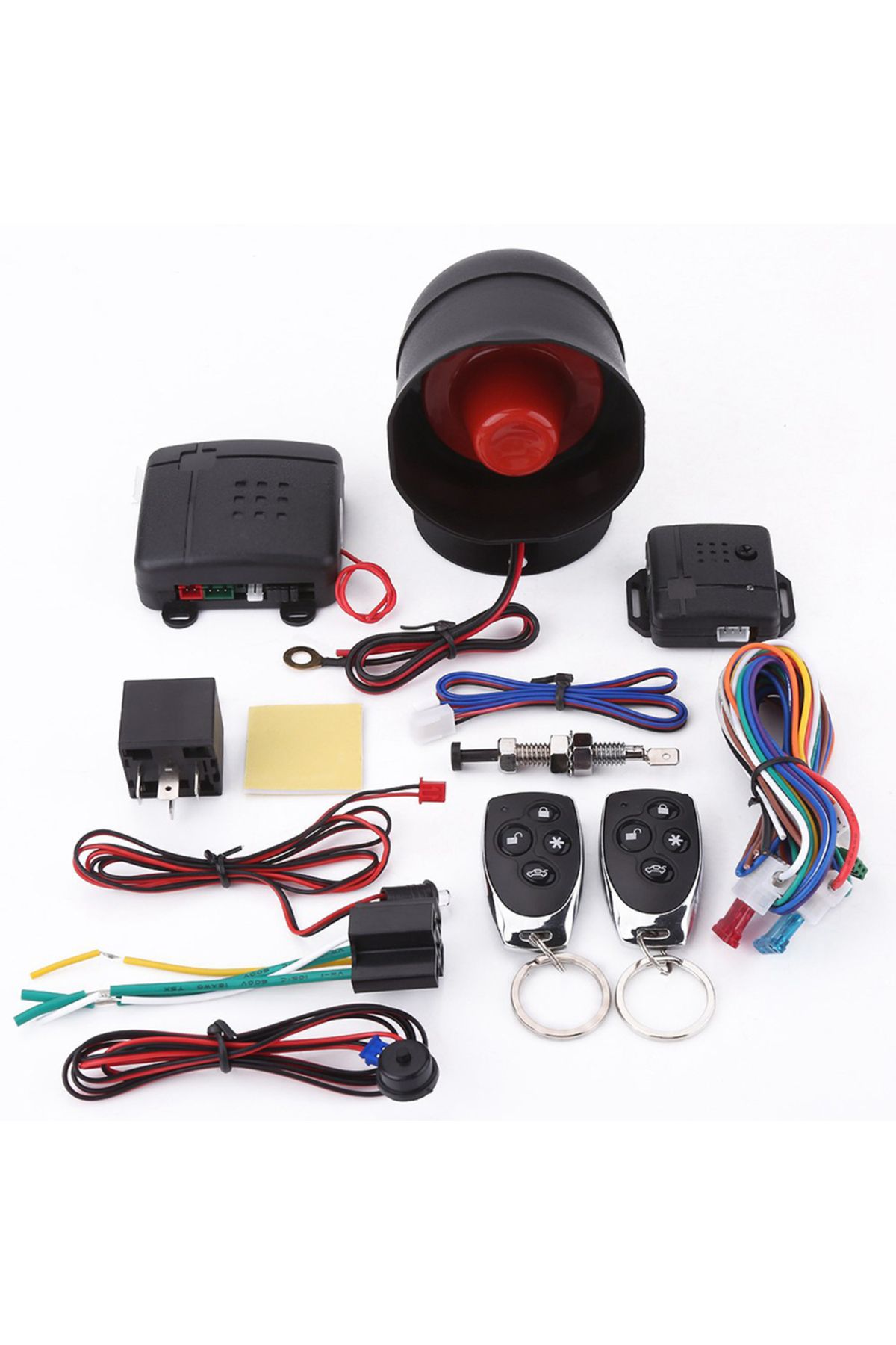 Choice-Car Alarm Remote Universal Car Alarm Security  System Keyless Entry with 2 Remote Controls Siren ... 1