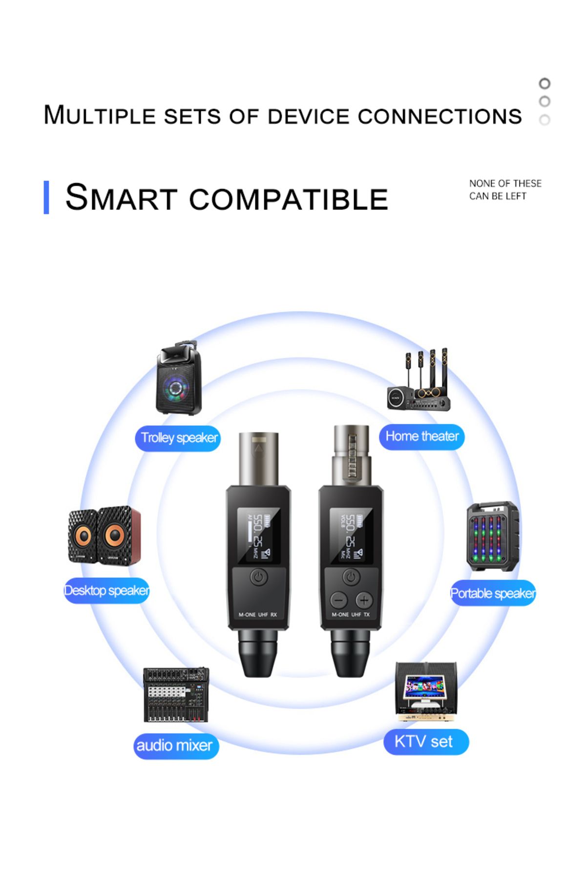 Choice-Vk-38 Uhf Wireless Microphone Converter Xlr Transmitter And Receiver For Dynamic Microphone Guita... 6
