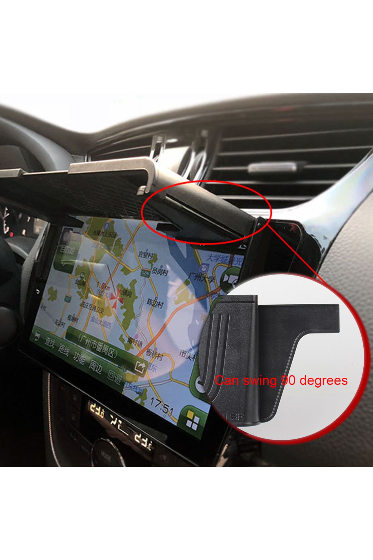 Choice-black GPS Anti-Glare Shield 7-12 Inch Interior Accessories Car GPS Navigation Sun Shade Auto Accesso 4