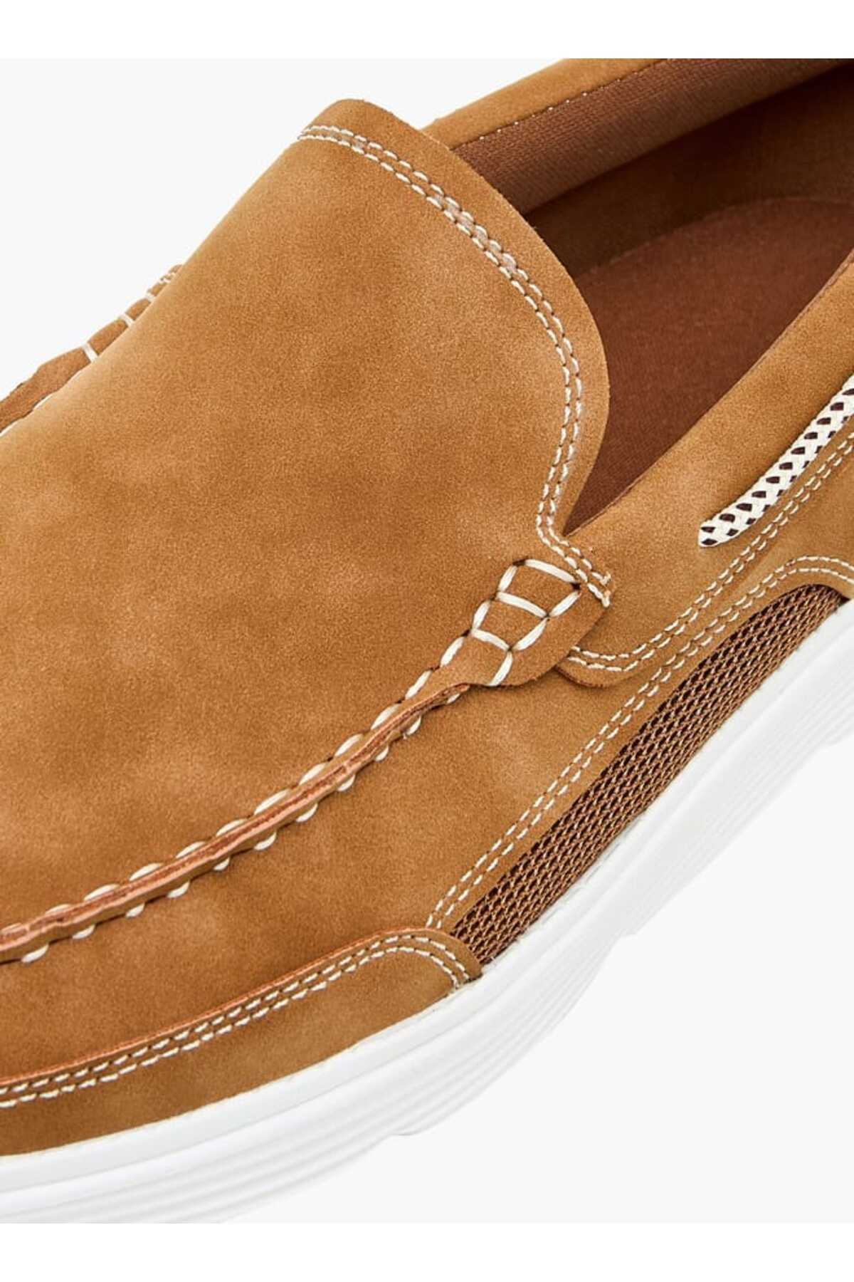 LBL by Shoexpress-LBL by Shoexpress Textured Slip-On Loafers 4