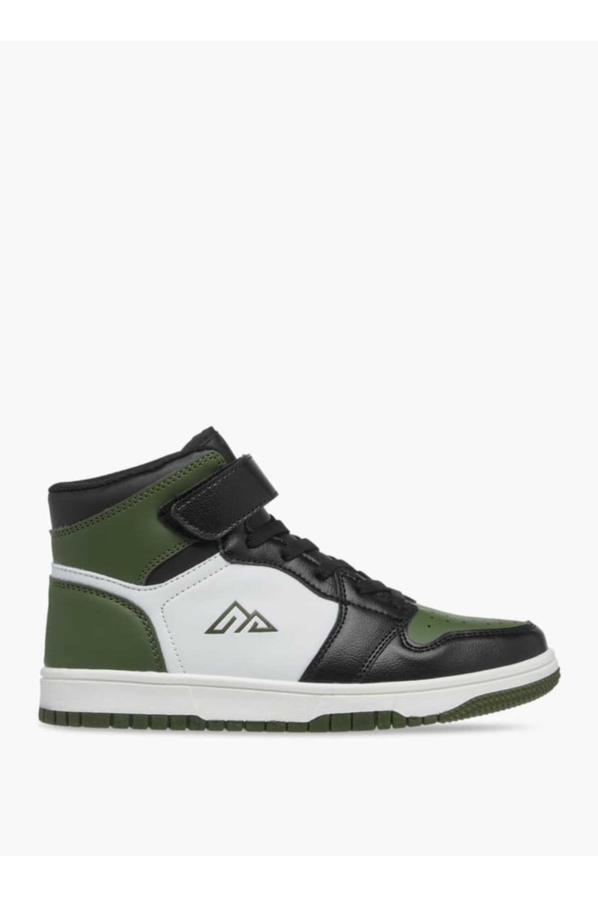 Oaklan by Shoexpress-Oaklan by Shoexpress Boys' Panelled High Cut Sneakers with Hook and Loop Closure 3