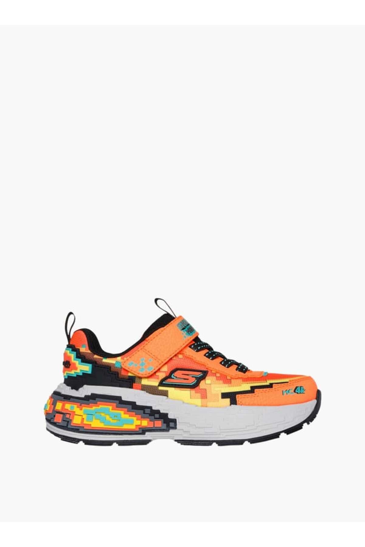 SKECHERS-Skechers Boys' Game Print Sneakers with Hook and Loop Closure - MEGACRAFT 4K 2