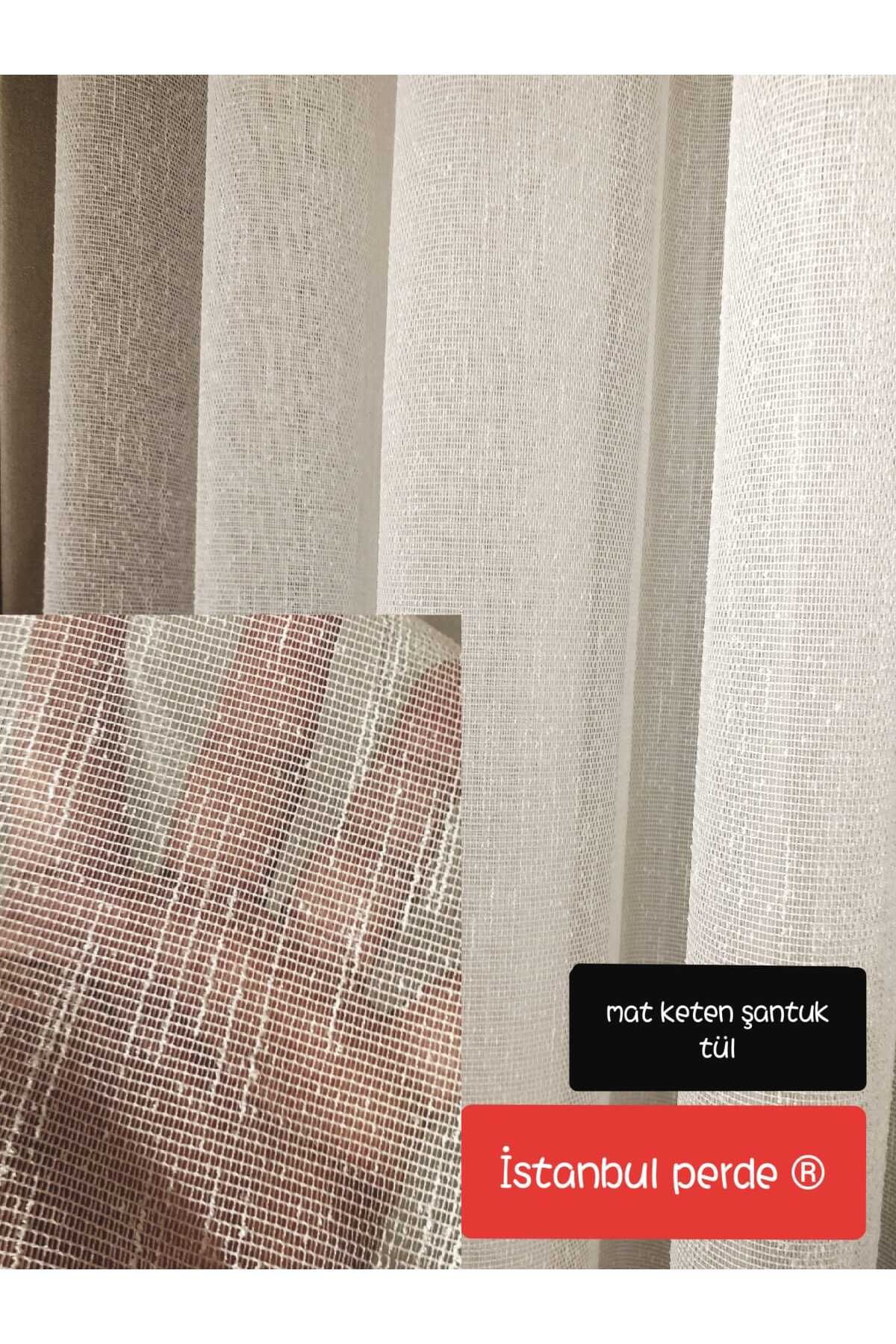 İstanbul Perde-Matte Linen Slub Tulle 1