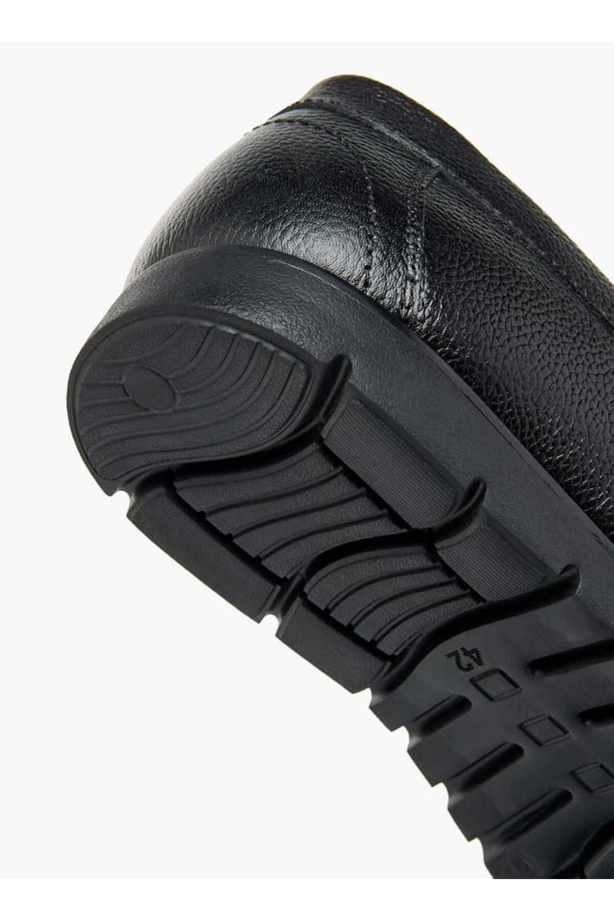 LBL by Shoexpress-LBL by Shoexpress Textured Slip-On Loafers 5