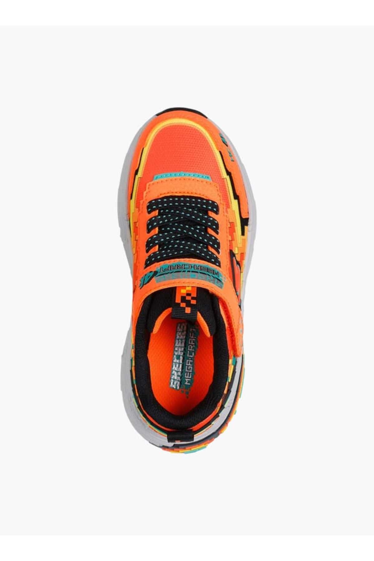 SKECHERS-Skechers Boys' Game Print Sneakers with Hook and Loop Closure - MEGACRAFT 4K 3