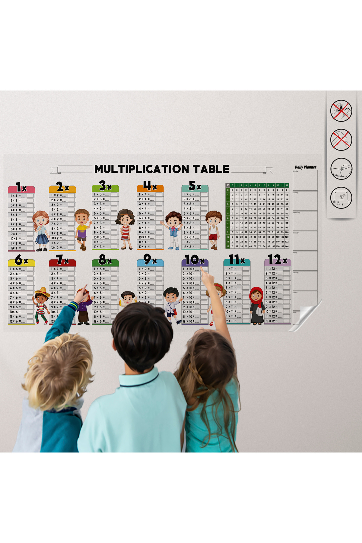 Ayshe Statik Kâğıt Çarpım Tablosu 56x100cm