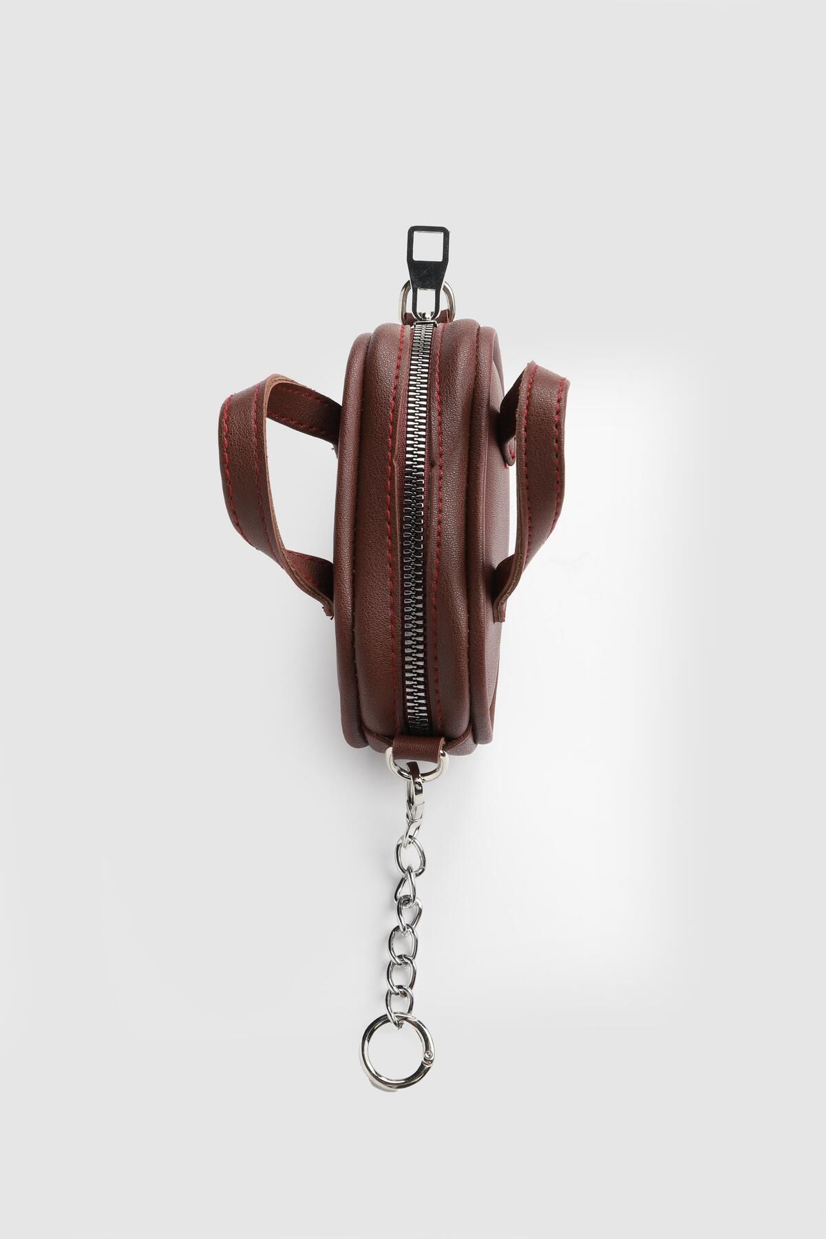 لوازم جانبی کیف زنانه LA'GRACCIO PARIS BAG CHARM BURGUNDY La La'Graccio Paris