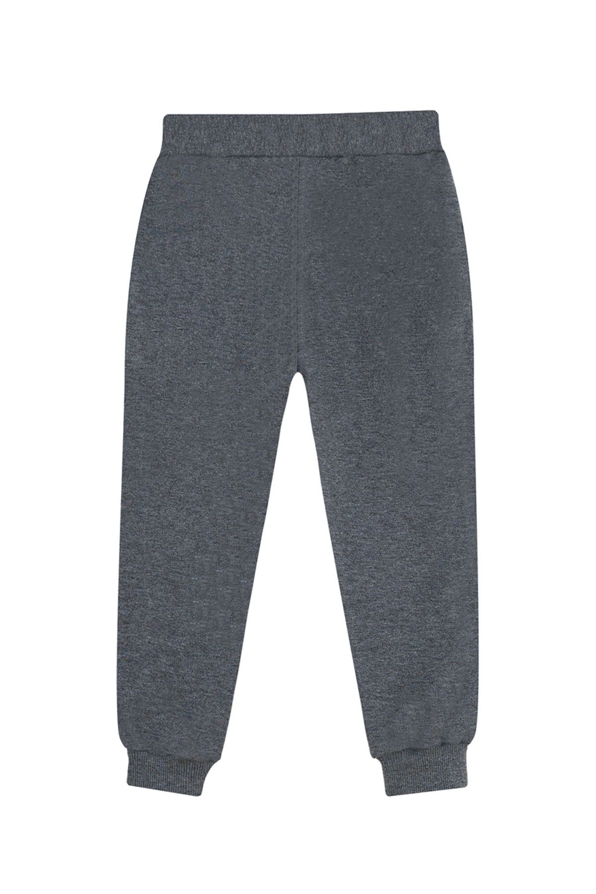 Denokids-Unisex Girls Boys Anthracite Basic Sweatpants 4