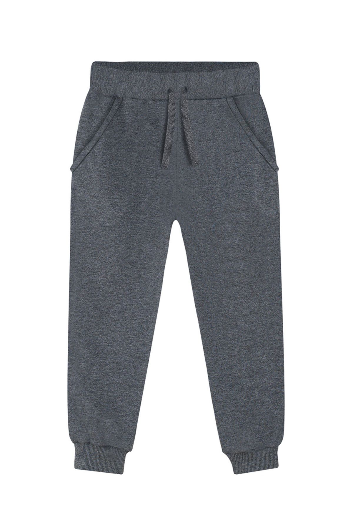 Denokids-Unisex Girls Boys Anthracite Basic Sweatpants 3