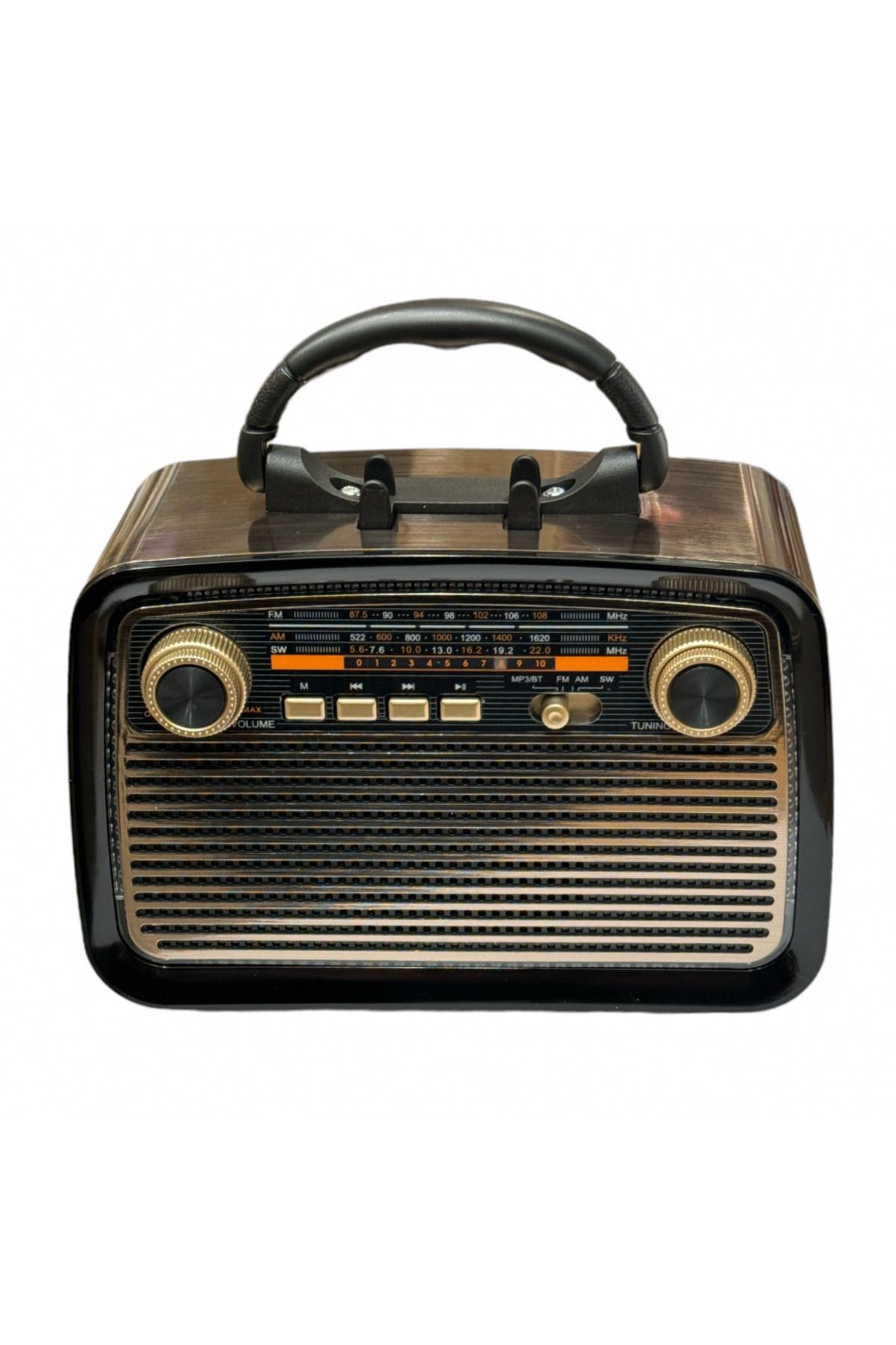 DC TECNO KTF 1467 Nostalji Radyo Led Fener Işıklı Bluetooth Hoparlör USB-SD Kart Giriş Şarjlı Bataryalı Pilli