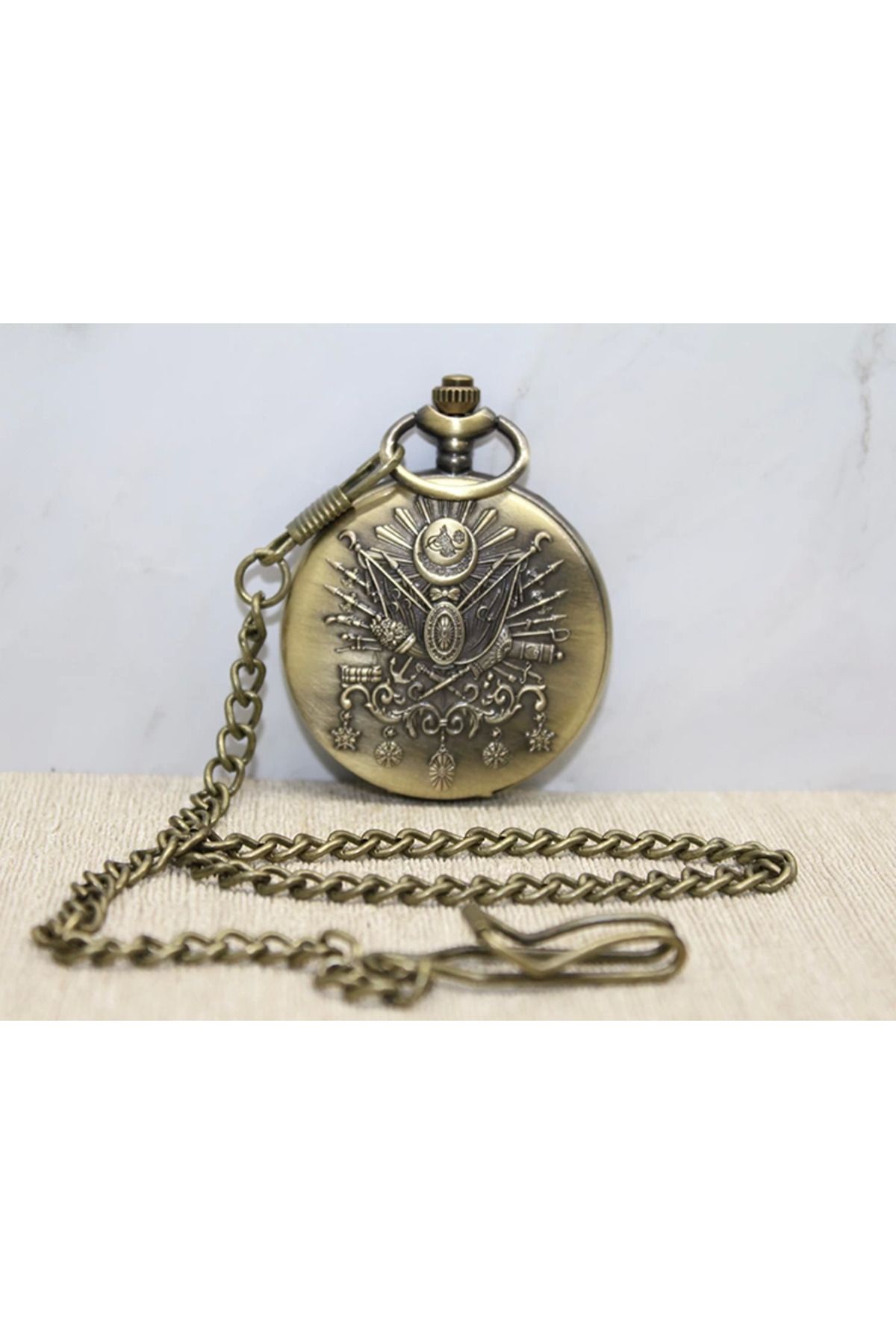 shop Osmanlı Devlet Arması Köstekli Saat Alk3983