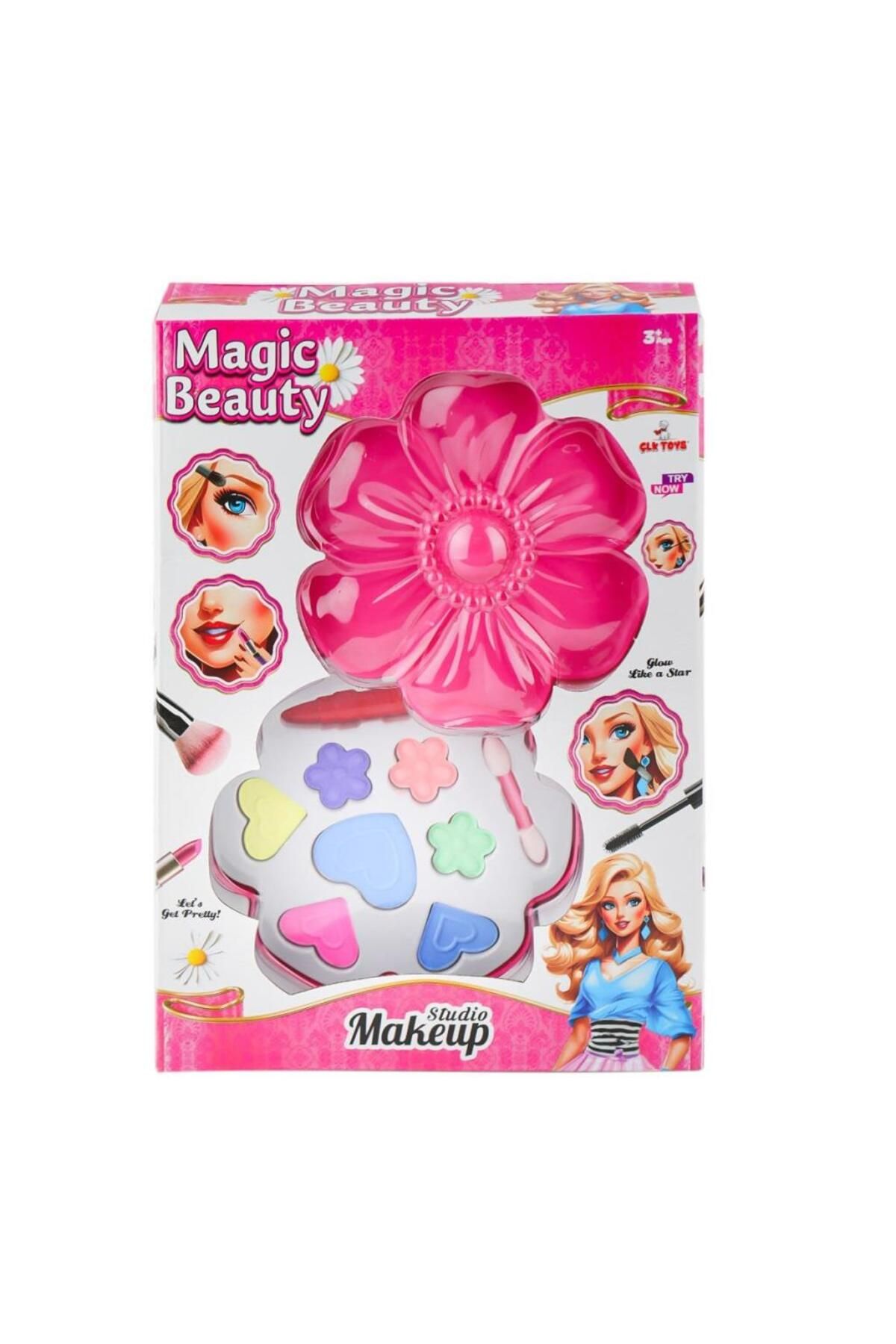 mrpurple Nessiworld CLK-430 Papatya Tekli Makyaj Seti -Çalkan Plastik