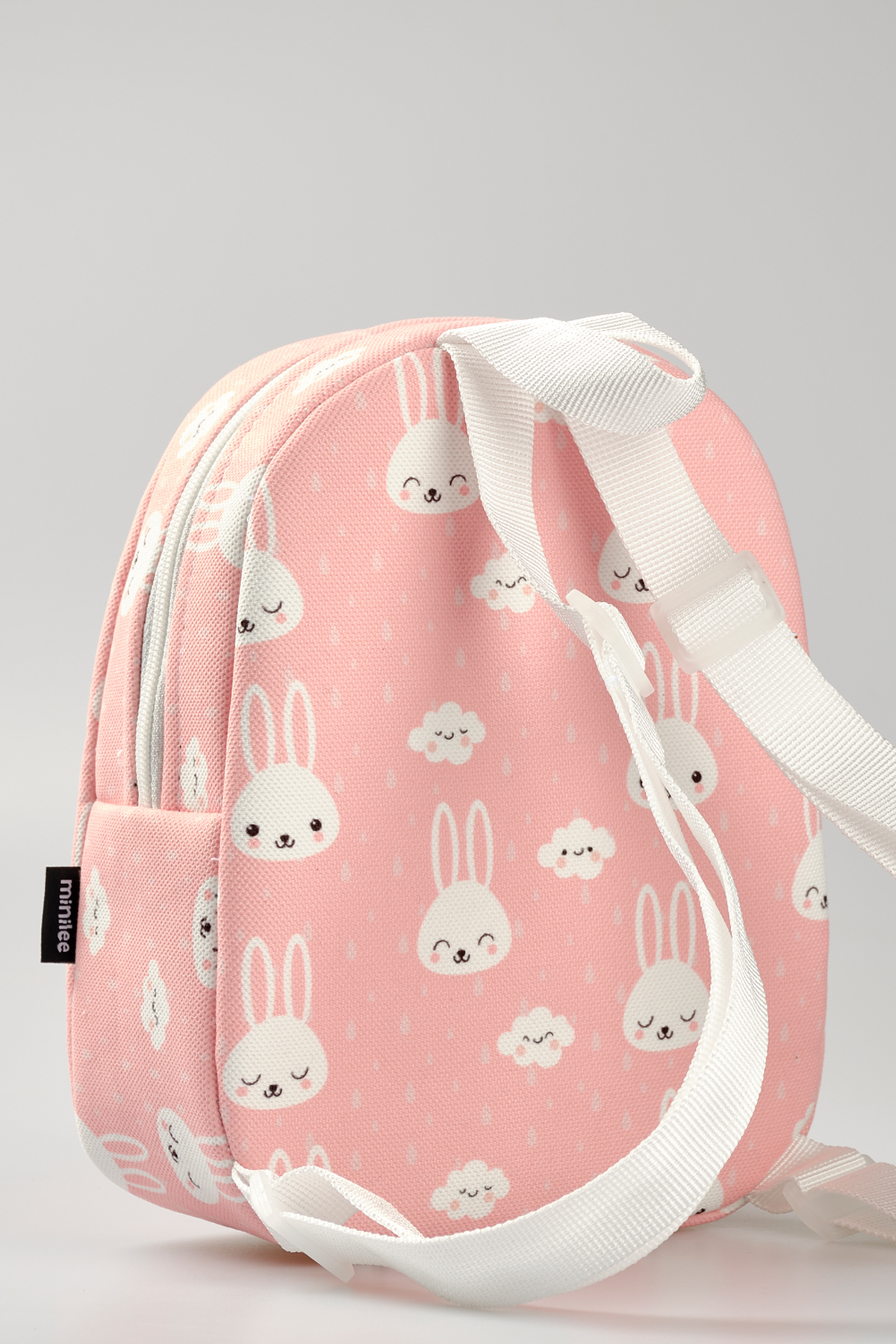 Minilee  [İSTEDİĞİNİZ İSMİ NAKIŞLA YAZIYORUZ] - Sevimli Tavşanlar 0-8 Yaş - Kreş, Anaokulu Çocuk Sırt Çantası - Görsel 6