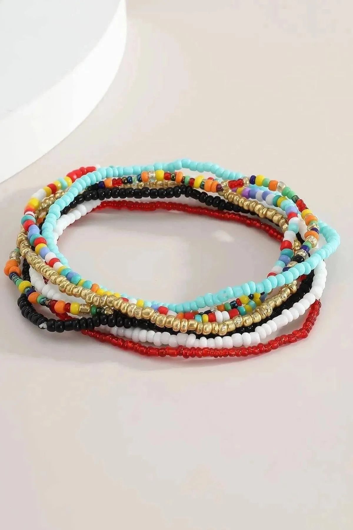 VENÜS ONLİNE-Bead Bracelet Set Set of 7 1