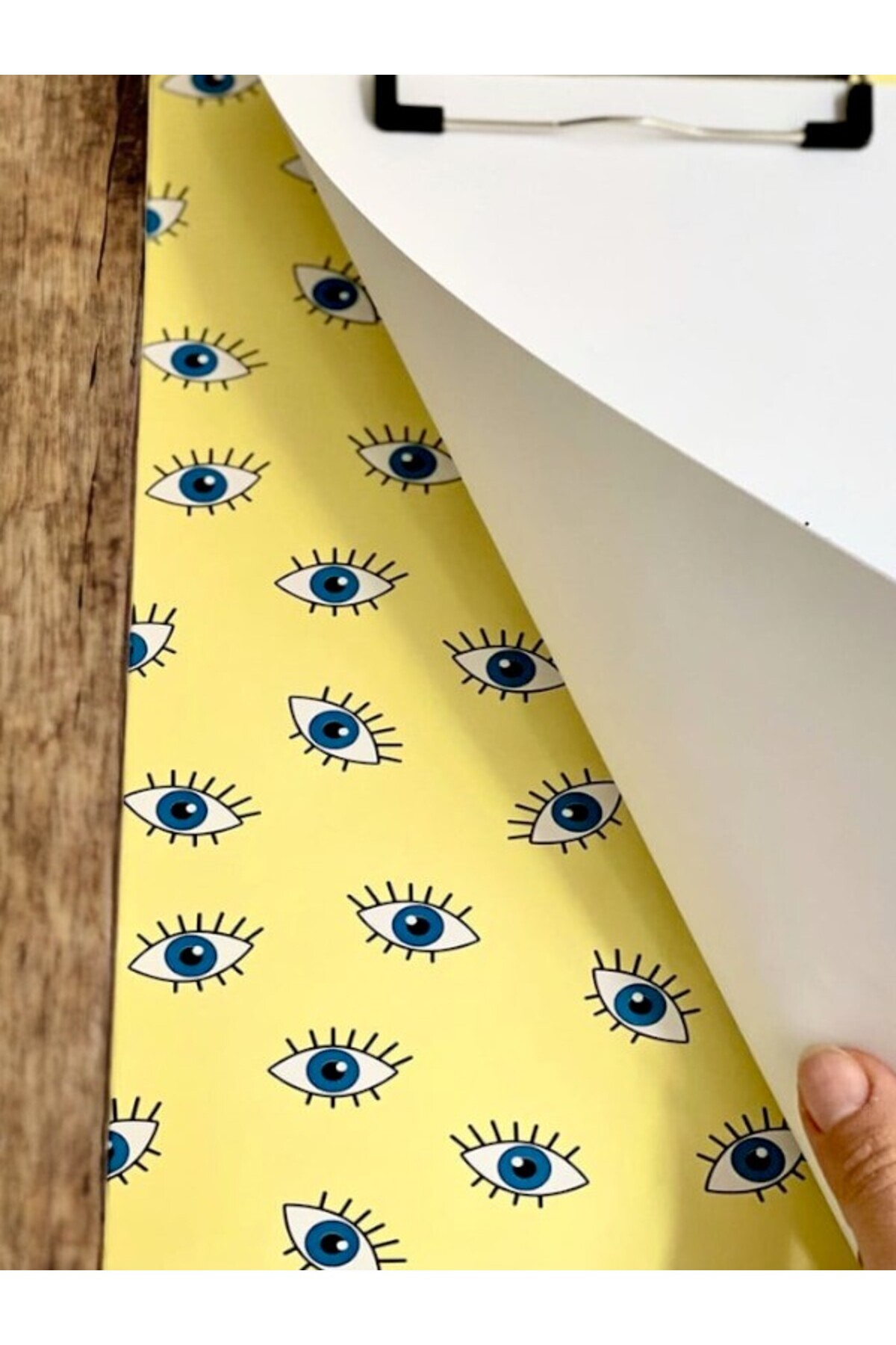 FFM-Yellow Evil Eye Design Secretary – Protective and Stylish Design! 4