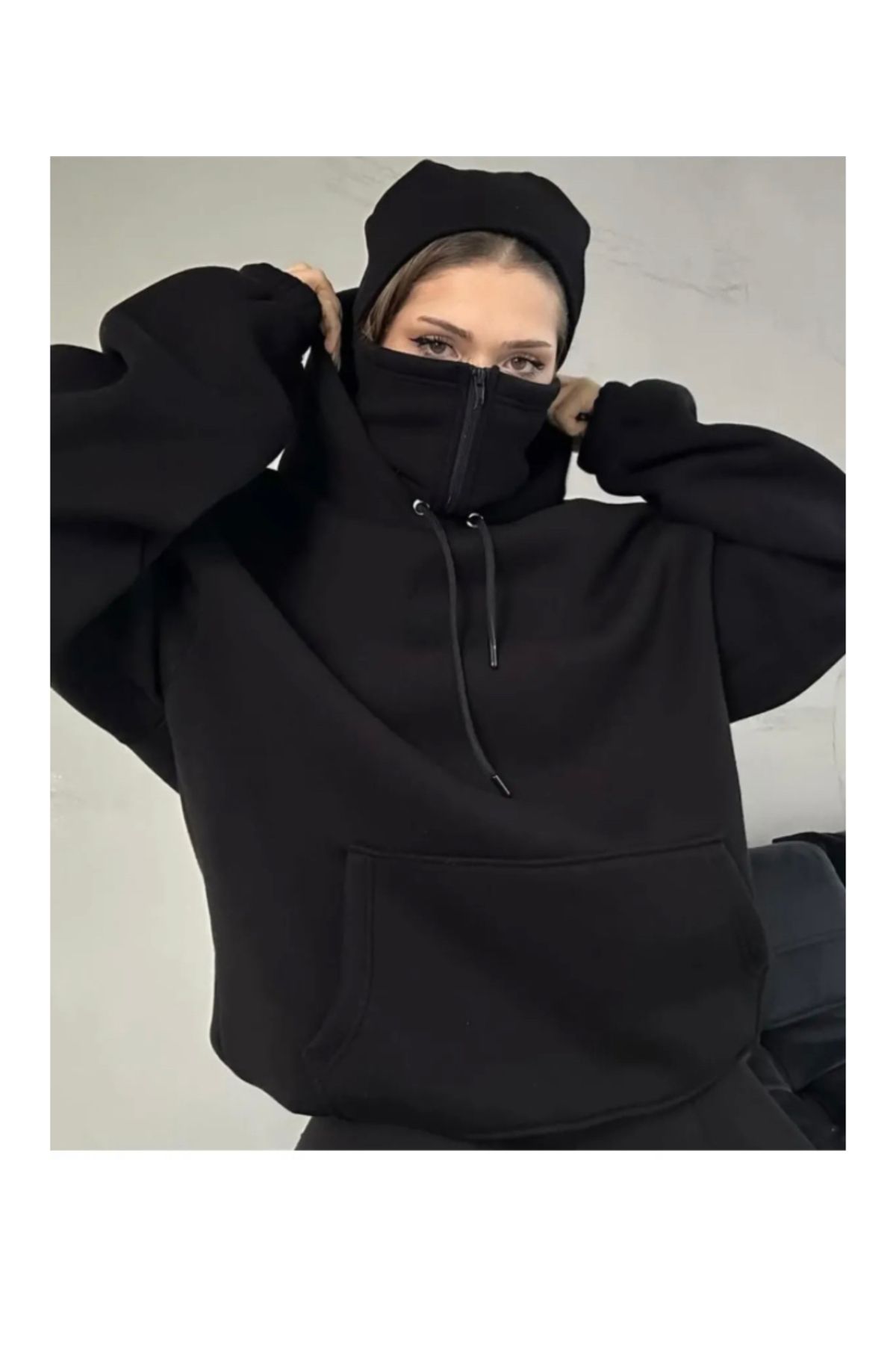 köstebek kadıköy-Masked Hoodie with Kapusher 6