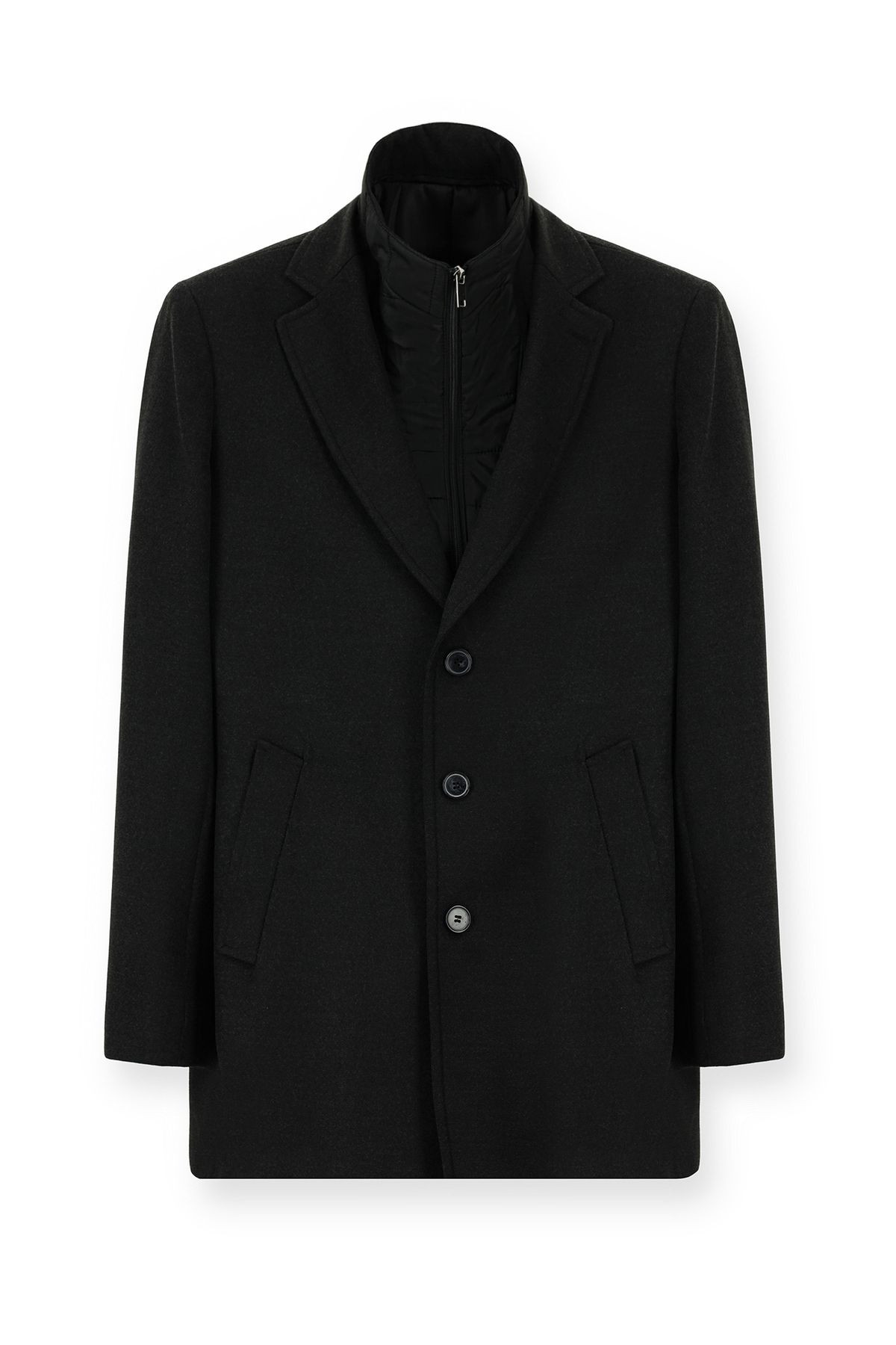 Kiğılı-Regular Fit Woolen Plain Coat 7