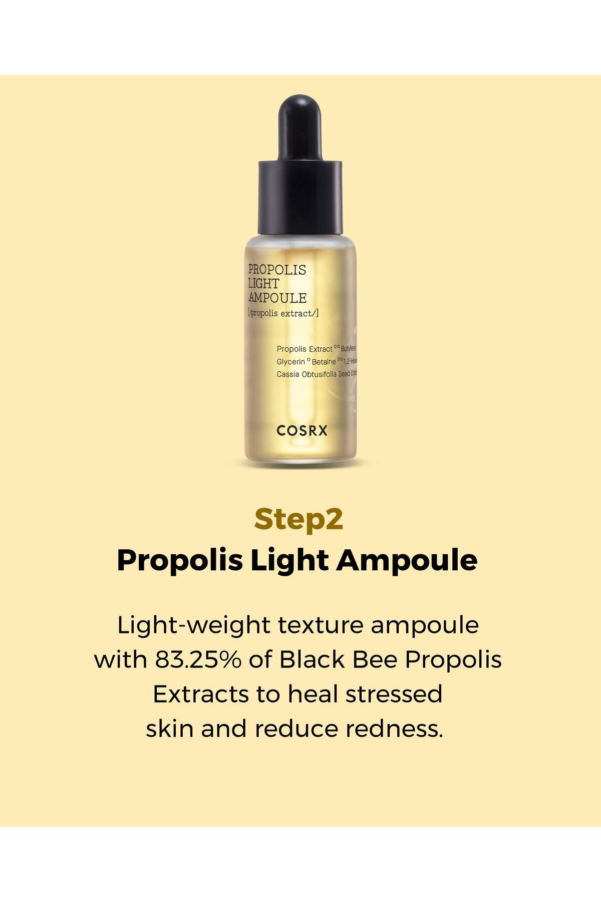 Cosrx-Honey Glow Kit: Korean Skin Care Set with Propolis Toner, Serum, Cream, Travel Size 6