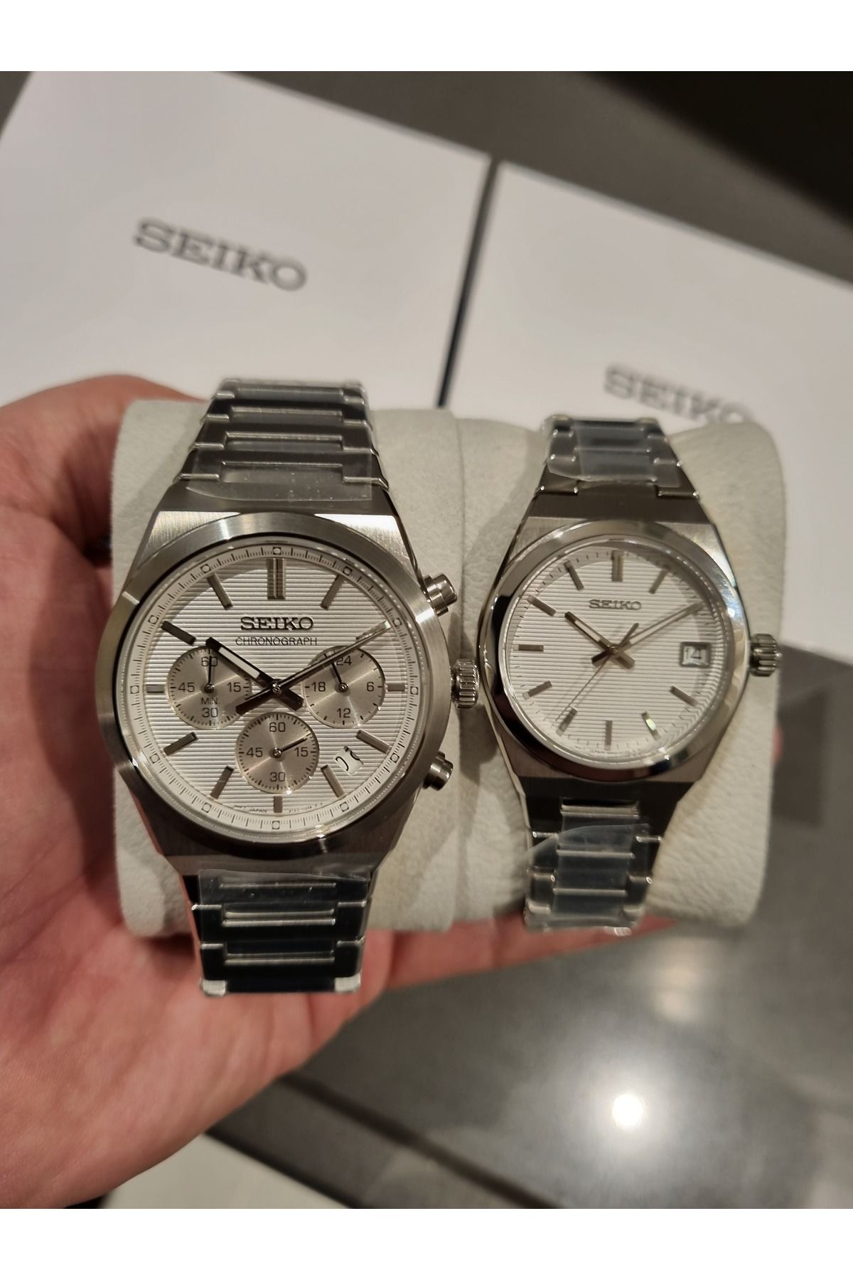 Seiko-Dear Wristwatch - Fermiton Metallic Colored Steel Bracelet 2 Li 3