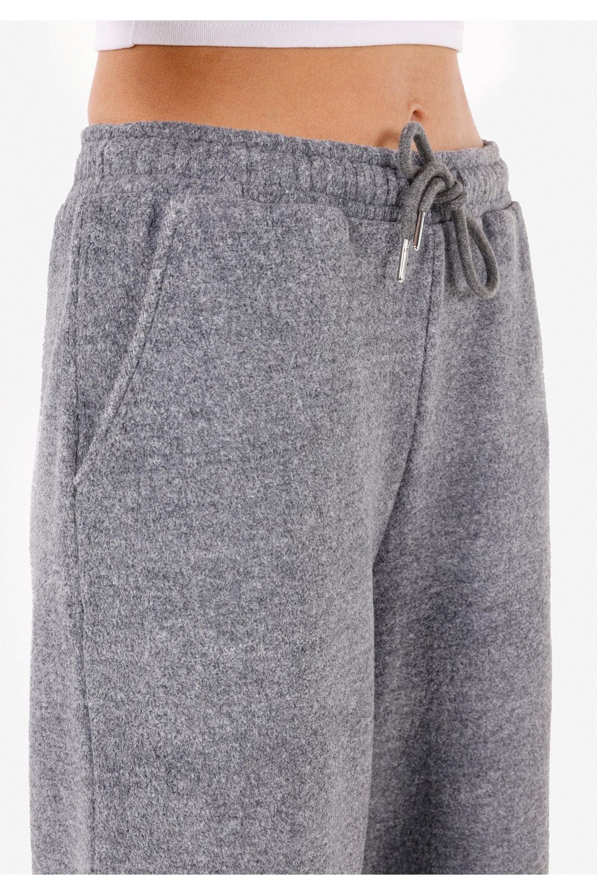 Colin's-Regular Fit Mid Waist Women's Gray Sweatpants 5