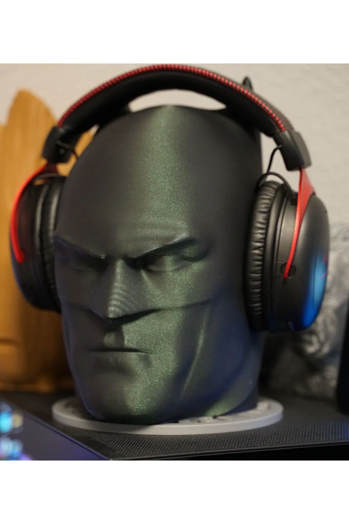 3DLAYERCRAFT Batman Kulaklık Standı Masaüstü Kulaklık Tutucu Batman Figür