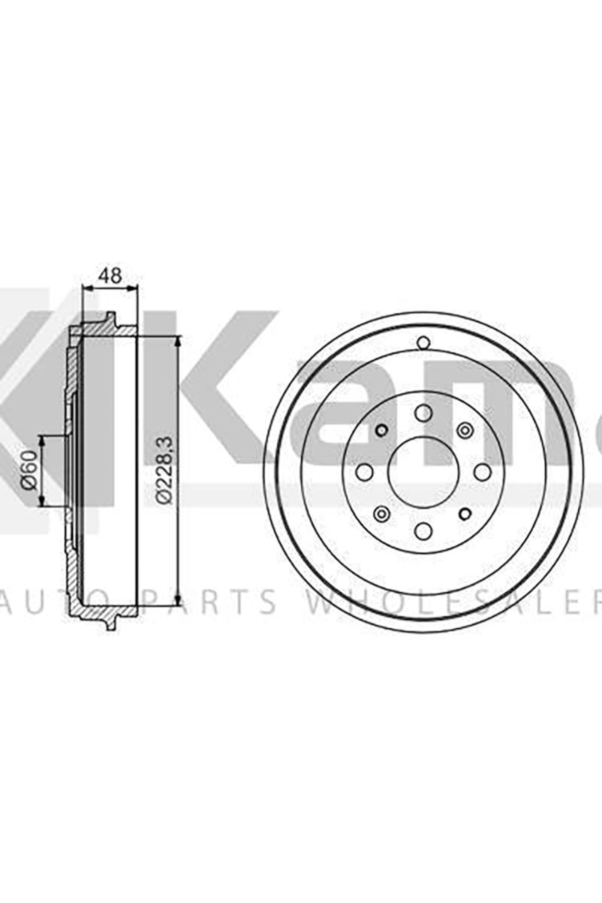 Bosch 568003 FREN KAMPANA ARKA (228MM) OPEL CORSA-E 15-