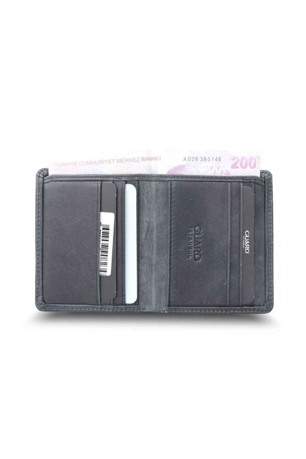 GUARD-Black Tiguan Crazy Minimal Sport Genuine Leather Men's Wallet P705 2