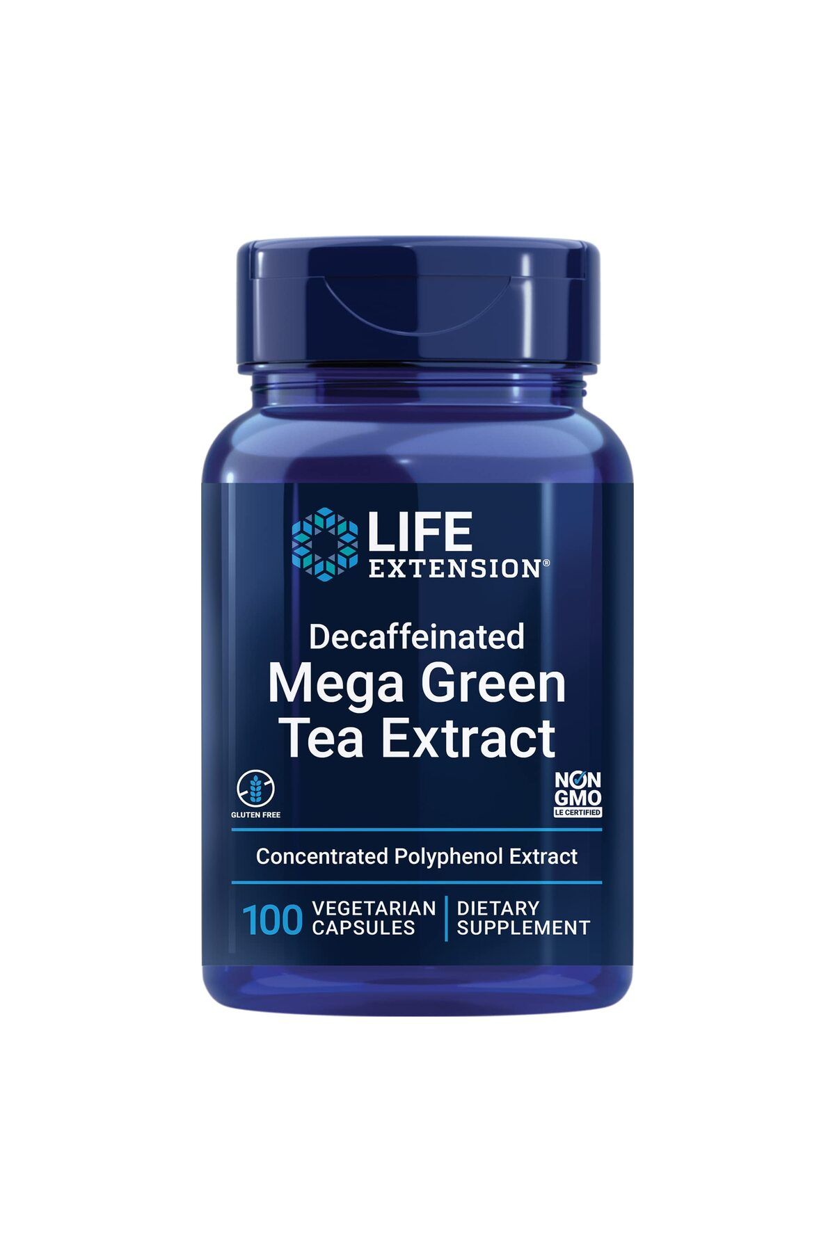 Life Extension-Decaffeinated Mega Green Tea Extract – Polyphenol-Rich, Supports Cell, Heart, Brain – 100 Capsules 1