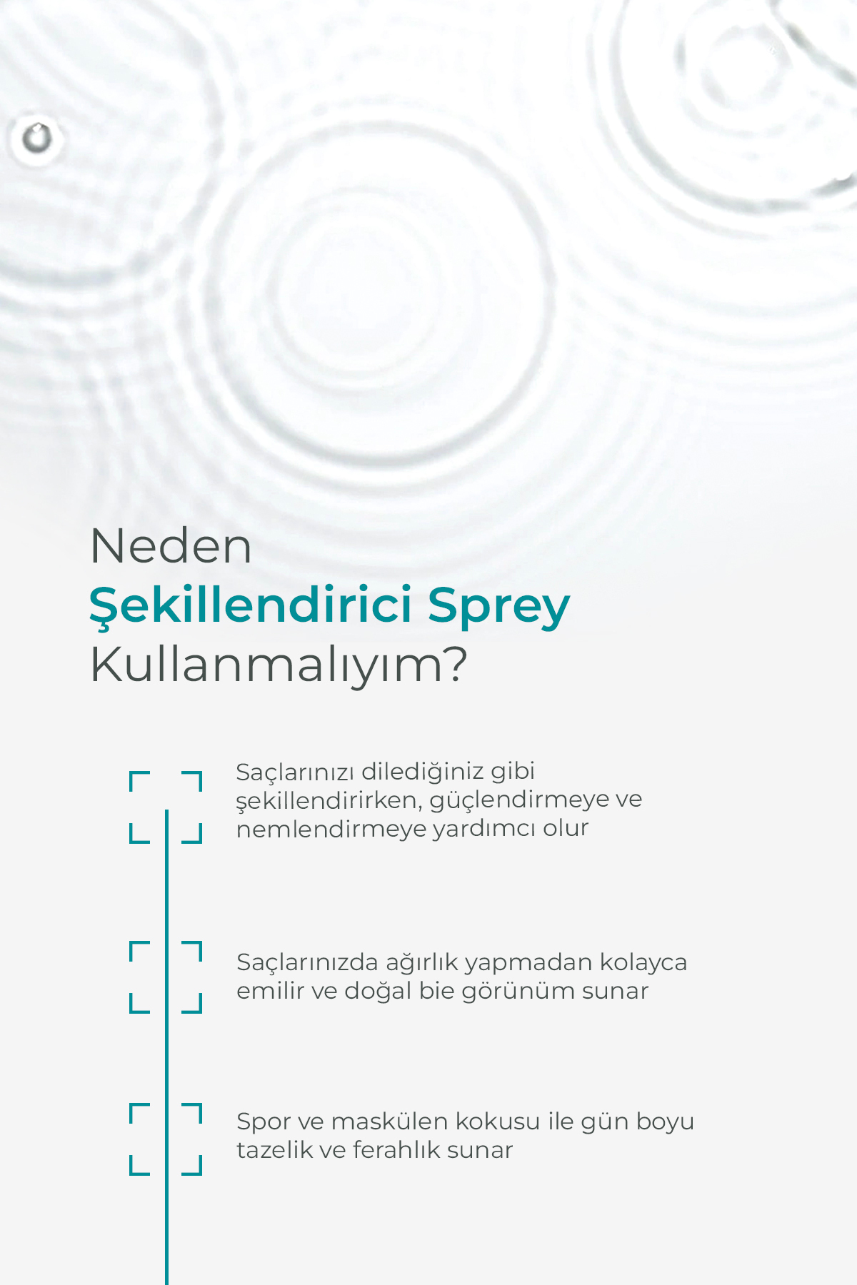Erkeklere Özel Tüm Saç Tipleri Için Şekillendirici Ve Besleyici Saç Spreyi 200ml — sacsp1 — تصویر 2 از 5