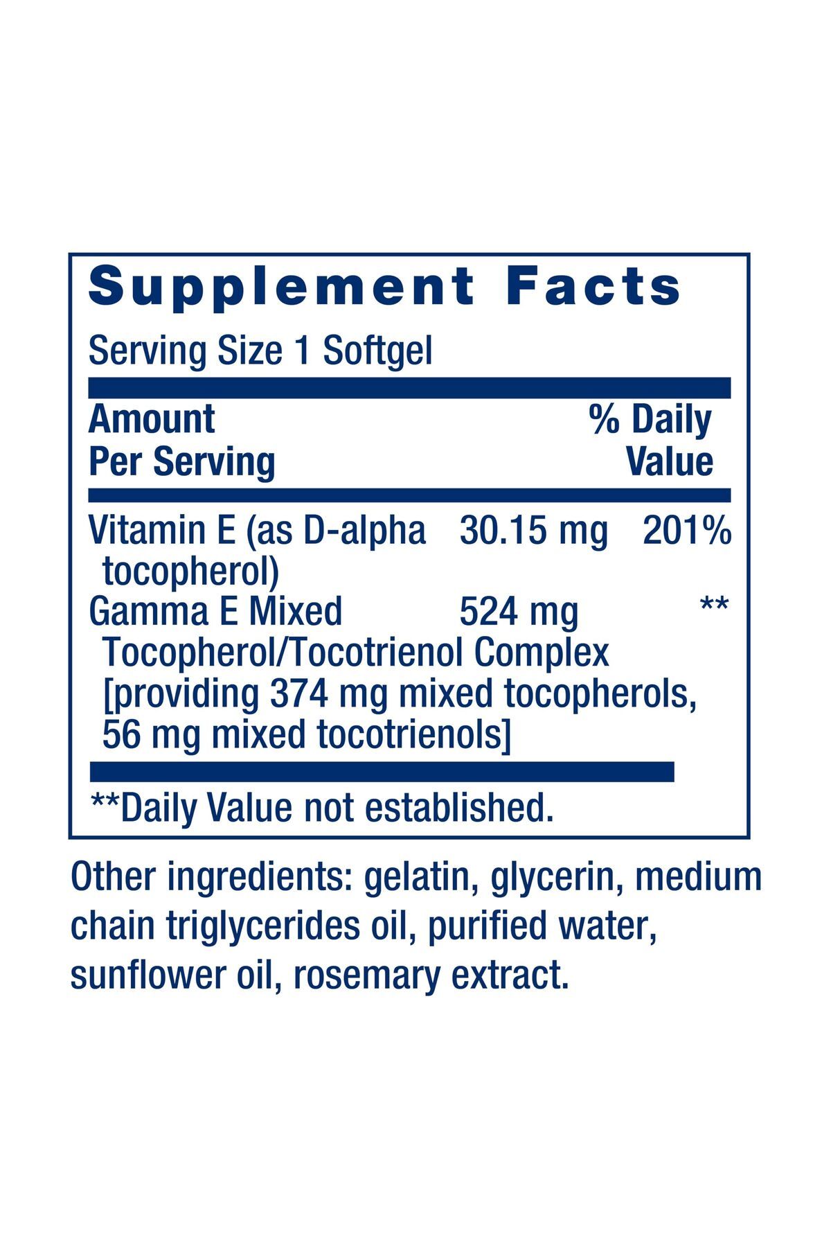 Life Extension-Gamma E Mixed Tocopherols & Tocotrienols – Full Vitamin E Spectrum, Antioxidant – 60 Softgels 3
