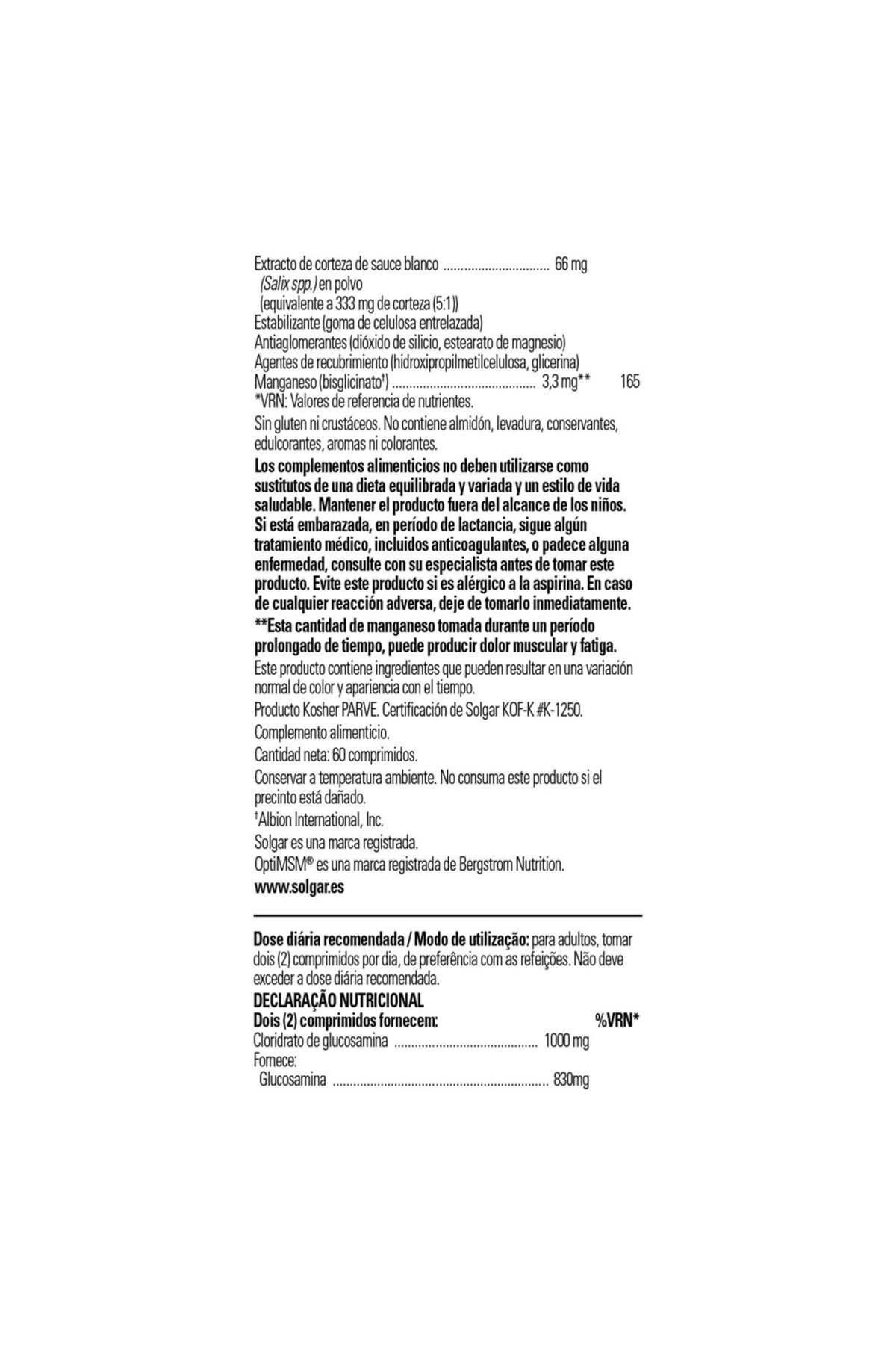 Solgar-Solgar Triple Strength Glucosamine Chondroitin MSM, 60 Tabs - Joint Health, Shellfish-Free 2