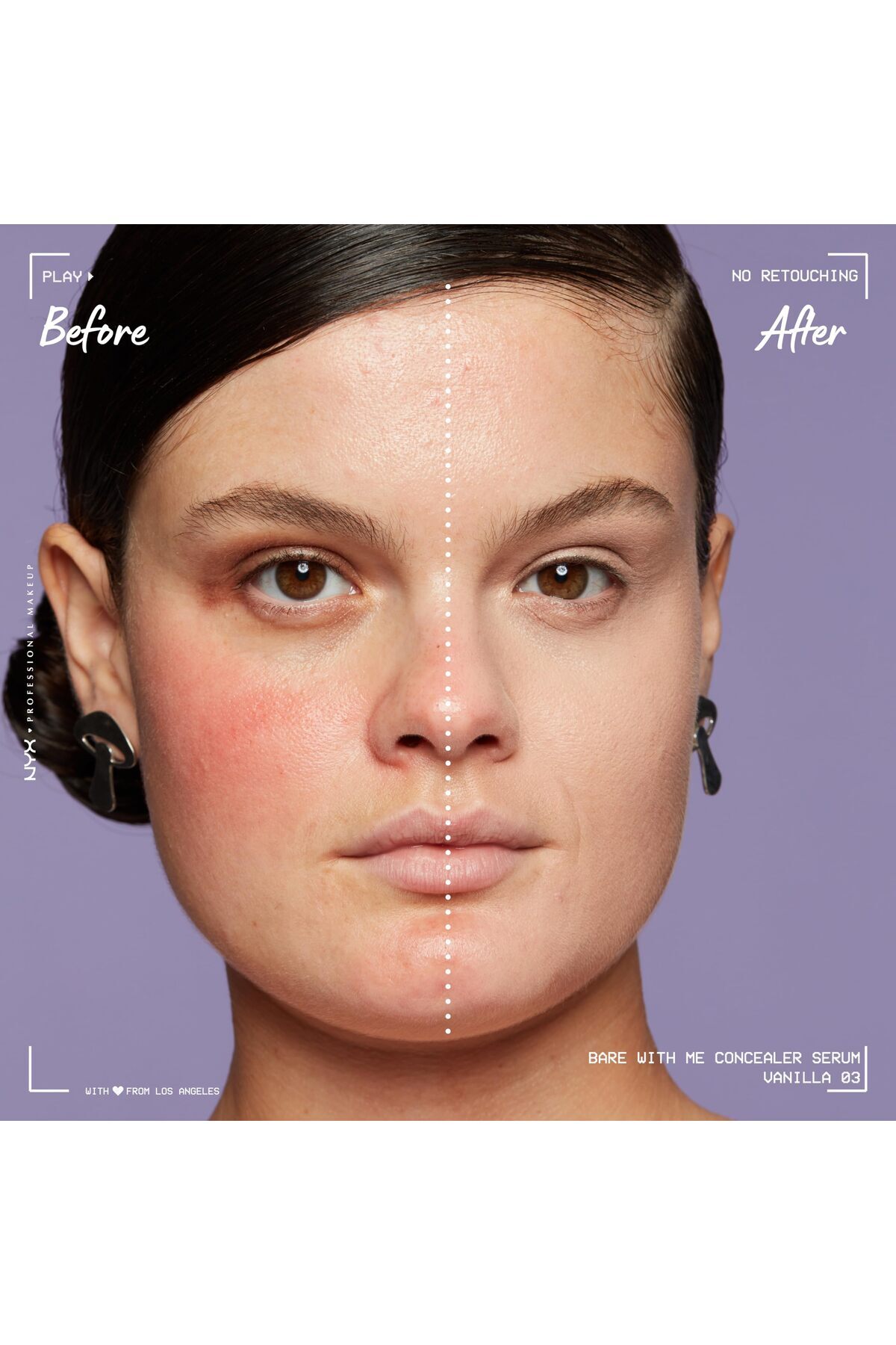 NYX Professional Makeup-Bare With Me Concealer Serum, Concealer Makeup For Up To 24Hr Hydration - Vanilla 3
