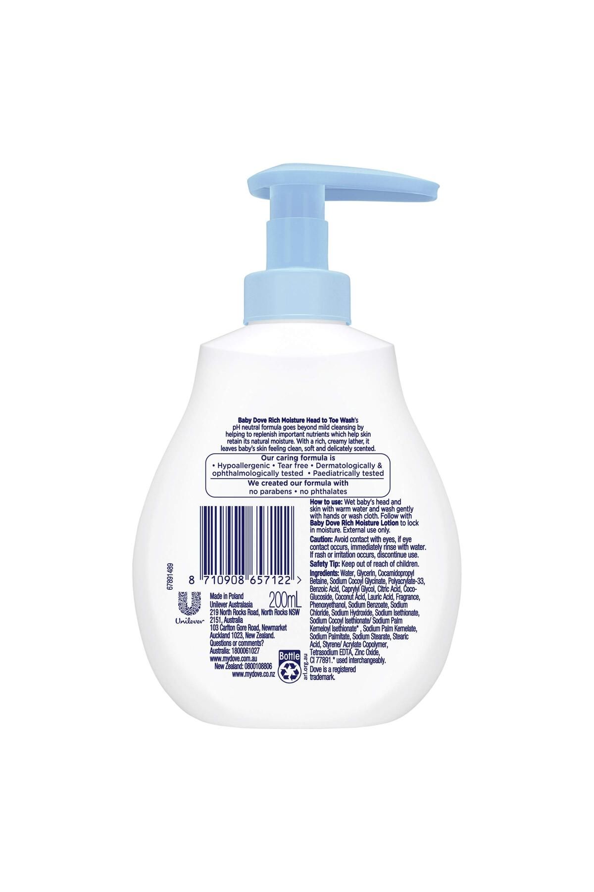 Dove-BABY HEAD TO TOE WASH 2