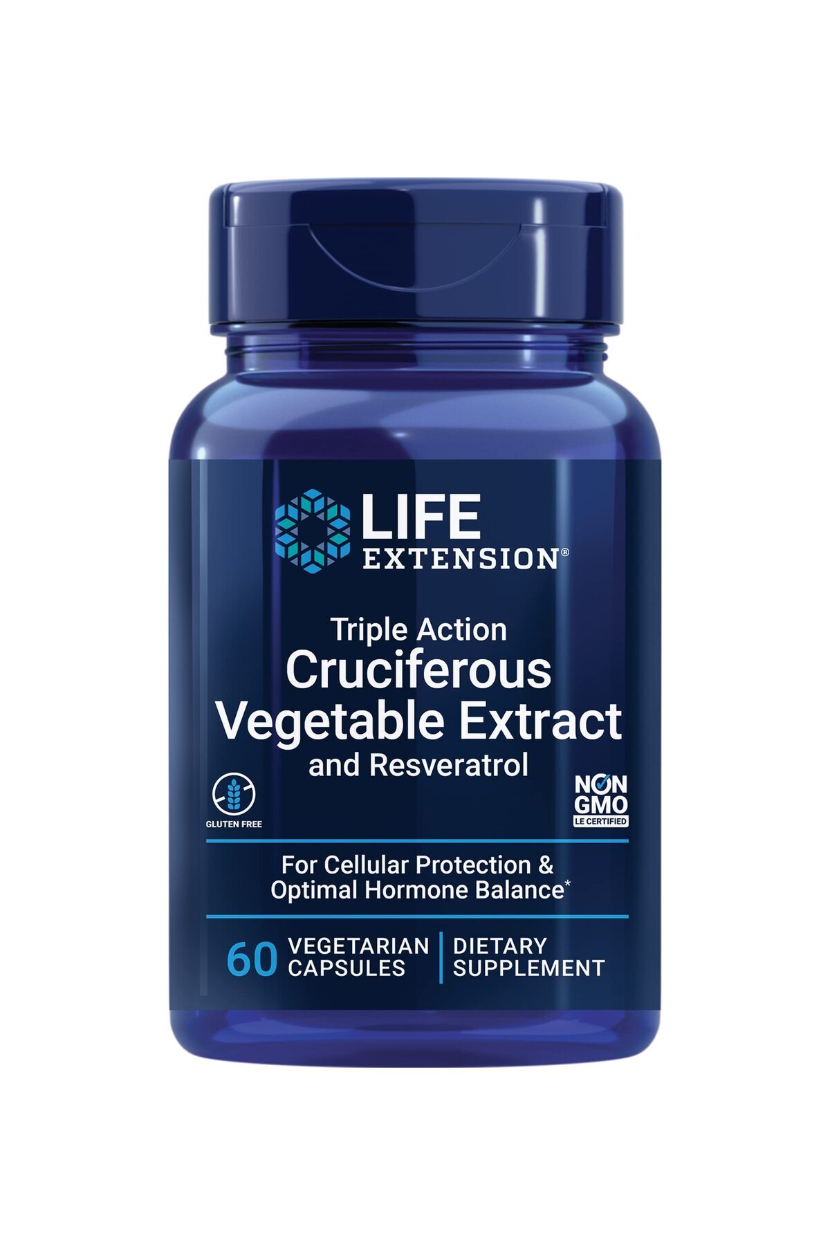 Life Extension-Triple Action Cruciferous Extract & Resveratrol, Cellular Protection, 60 Capsules 1