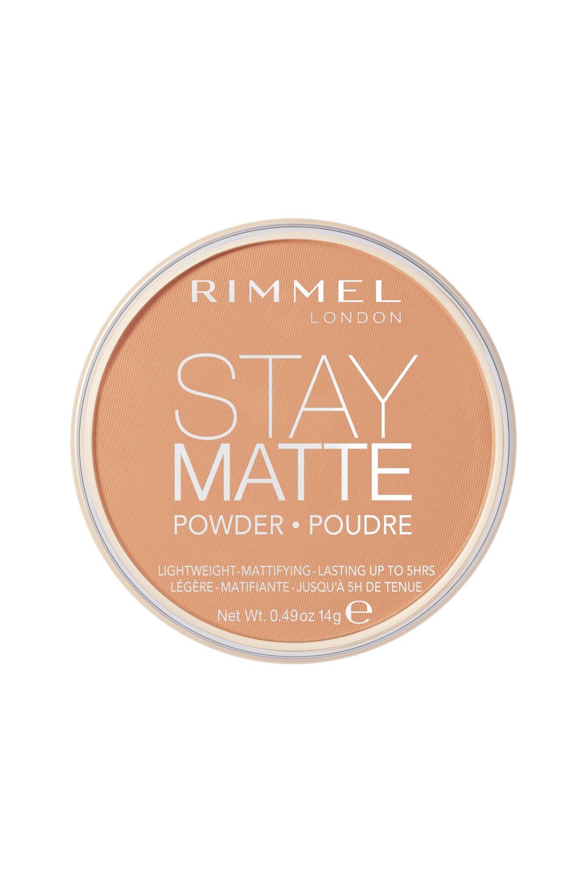 Rimmel-London Stay Matte - 021 Nude - Pressed Powder, Lightweight, High Coverage, Shine Control, 0.49oz 1